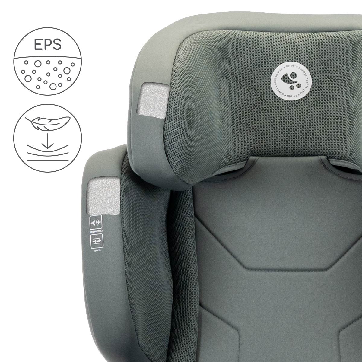 Lorelli Growgo - fotelik składany Isofix 100-150 I-Size | Green