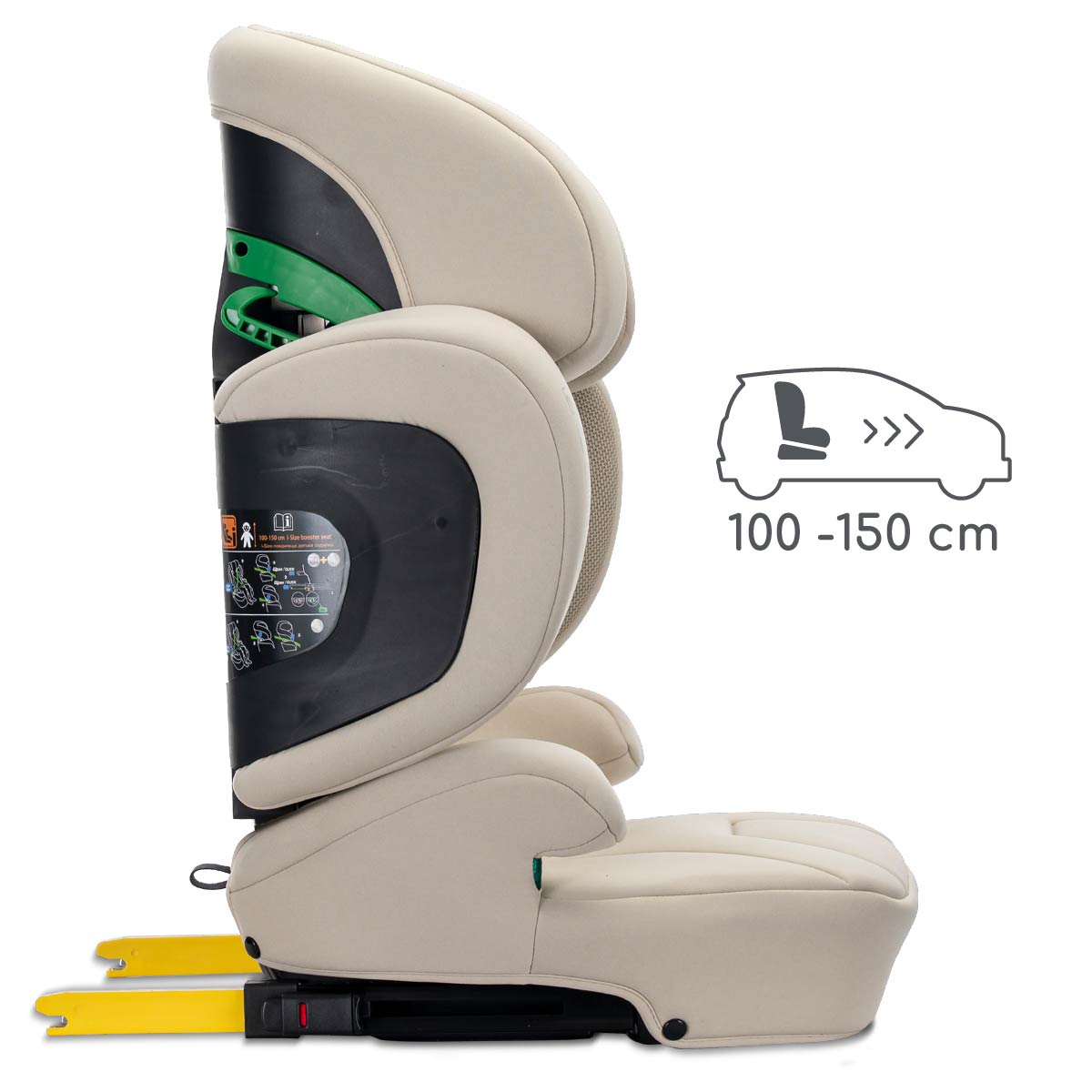 Lorelli Growgo - fotelik składany Isofix 100-150 I-Size | Beige