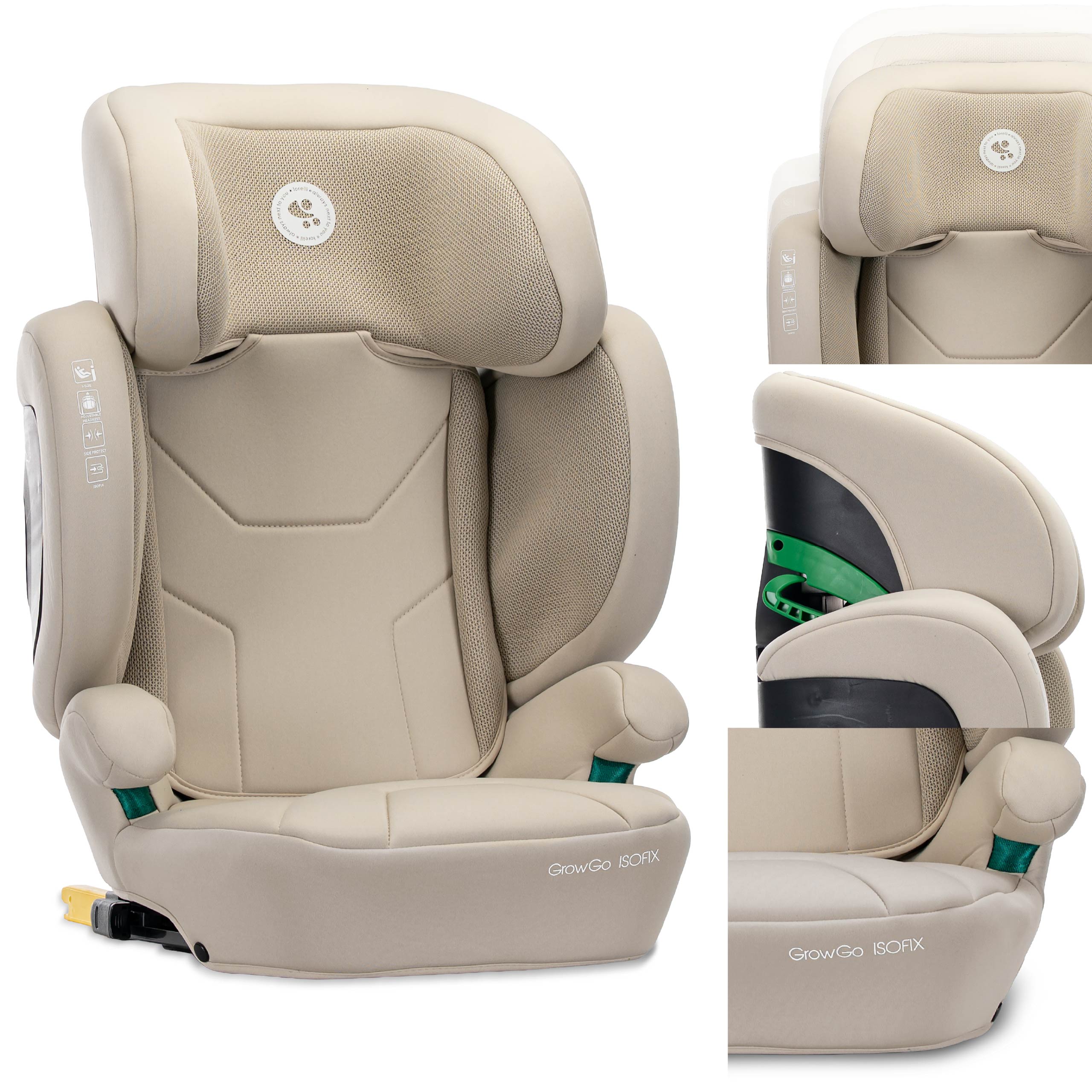 Lorelli Growgo - fotelik składany Isofix 100-150 I-Size | Beige
