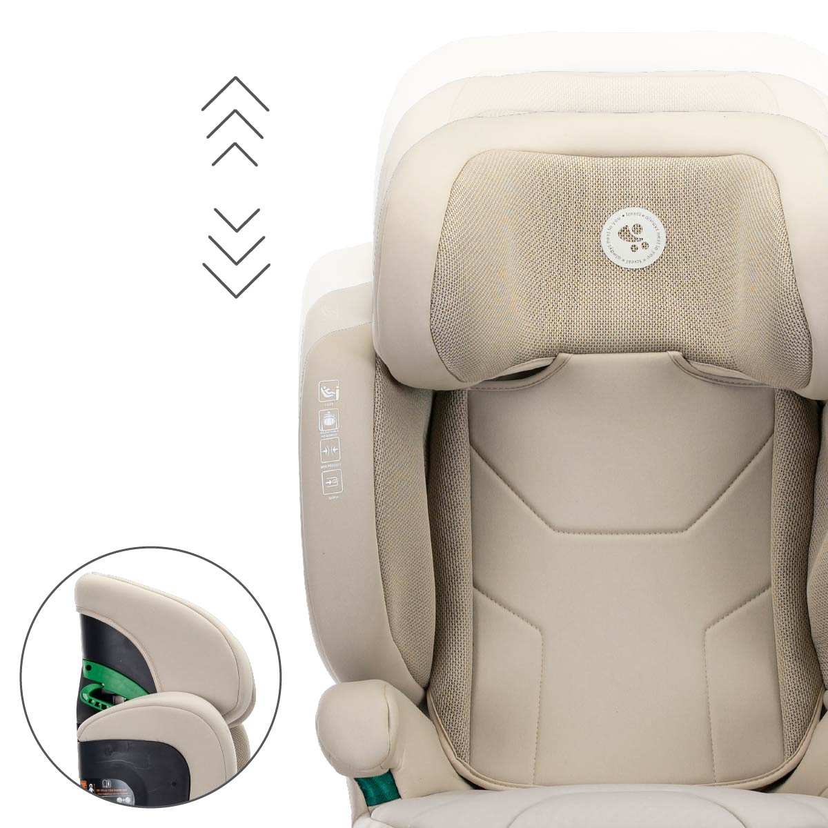 Lorelli Growgo - fotelik składany Isofix 100-150 I-Size | Beige