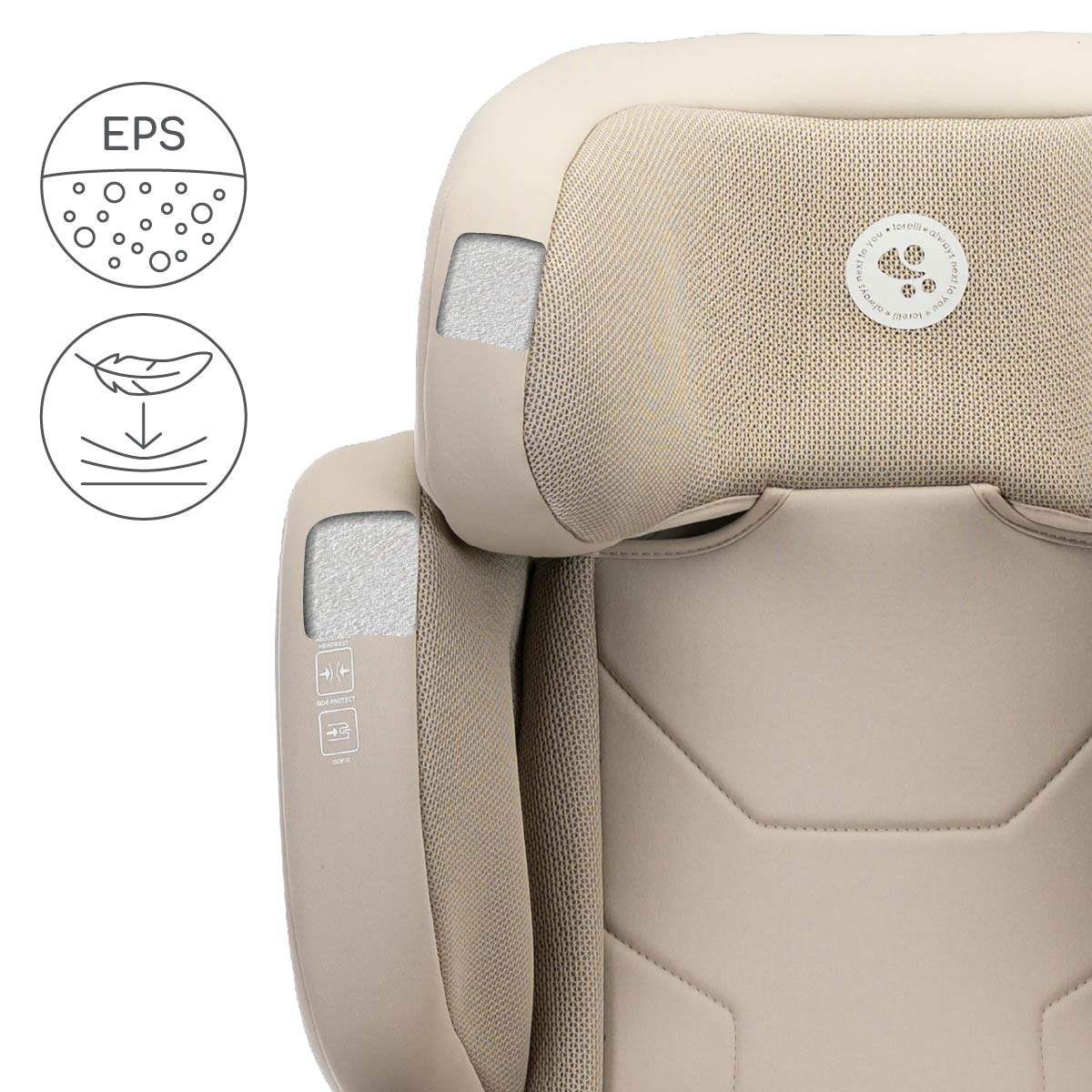 Lorelli Growgo - fotelik składany Isofix 100-150 I-Size | Beige