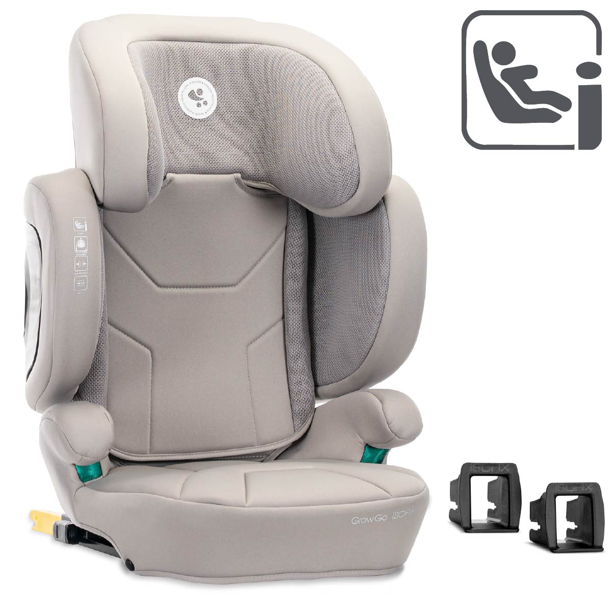 Lorelli Growgo - fotelik składany Isofix 100-150 I-Size | Grey