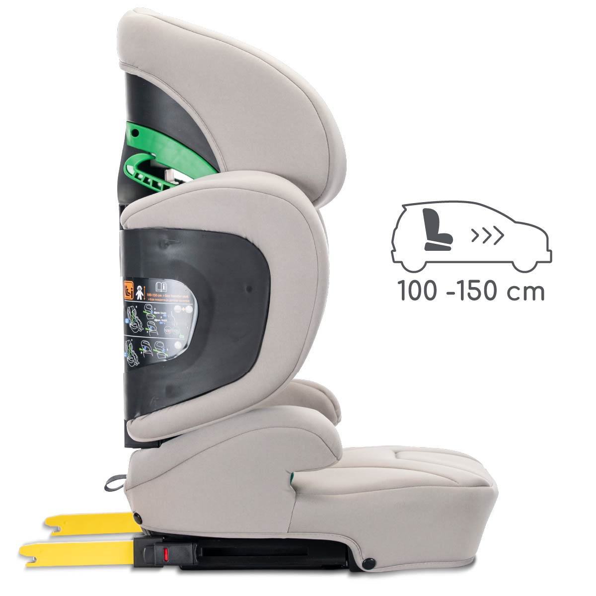 Lorelli Growgo - fotelik składany Isofix 100-150 I-Size | Grey