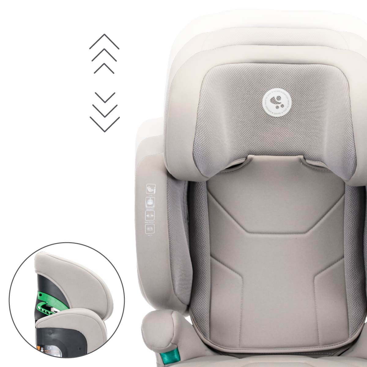 Lorelli Growgo - fotelik składany Isofix 100-150 I-Size | Grey