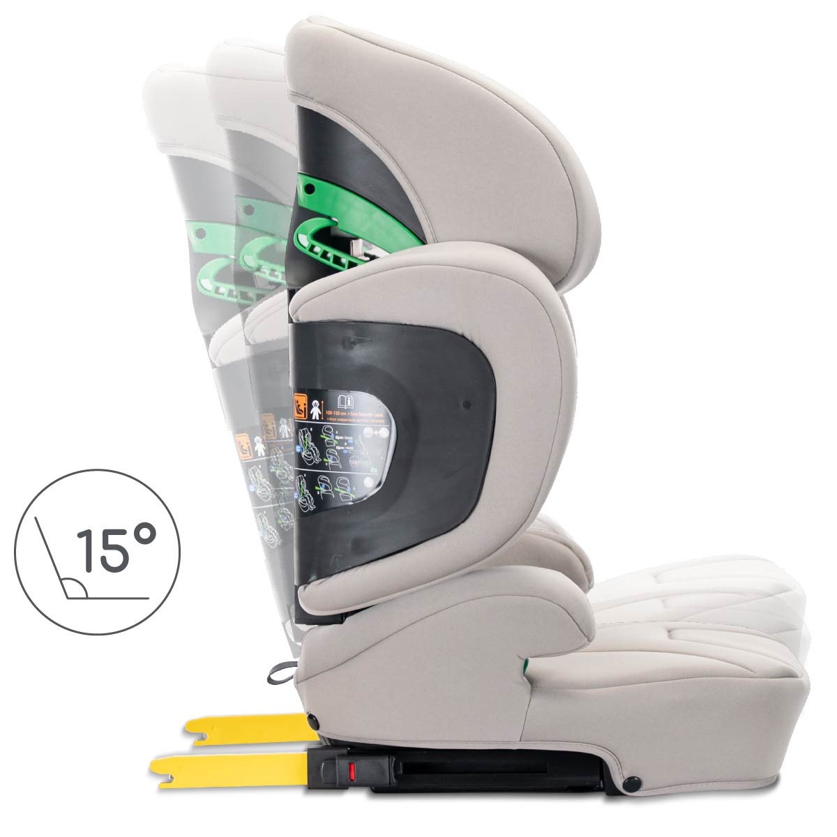 Lorelli Growgo - fotelik składany Isofix 100-150 I-Size | Grey