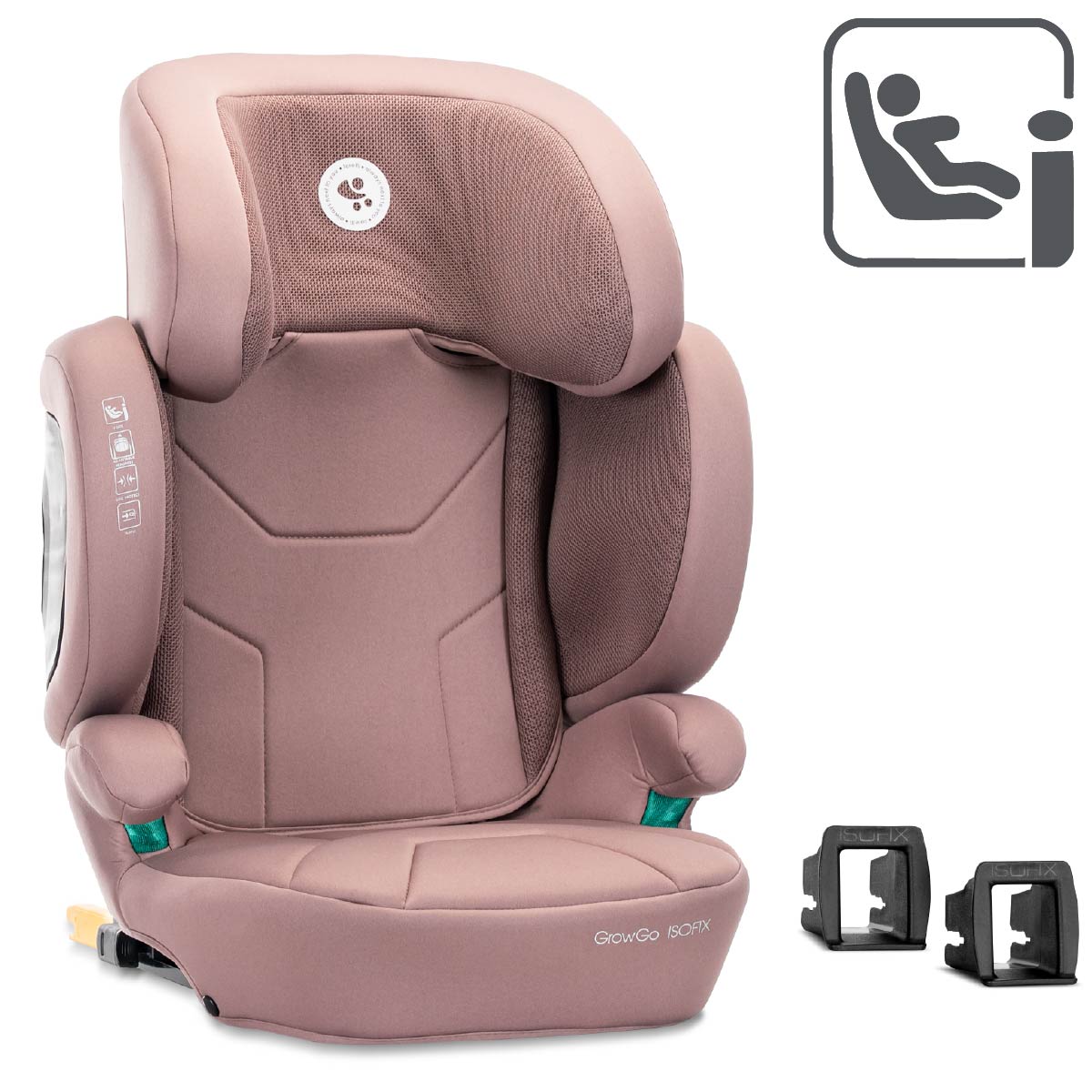 Lorelli Growgo - fotelik składany Isofix 100-150 I-Size | Pink