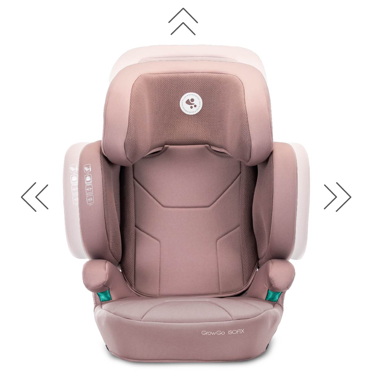 Lorelli Growgo - fotelik składany Isofix 100-150 I-Size | Pink
