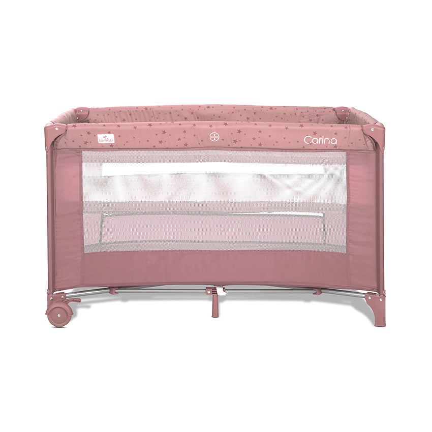 Lorelli Carina - łóżeczko turystyczne 2 poziomowe | Pink Stars