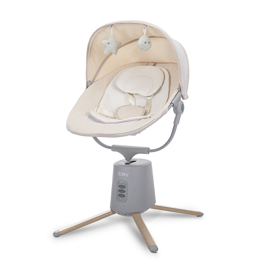 Lorelli Storky - bujaczek elektryczny z bluetooth | Beige