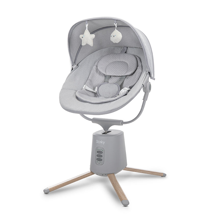 Lorelli Storky - bujaczek elektryczny z bluetooth | Grey