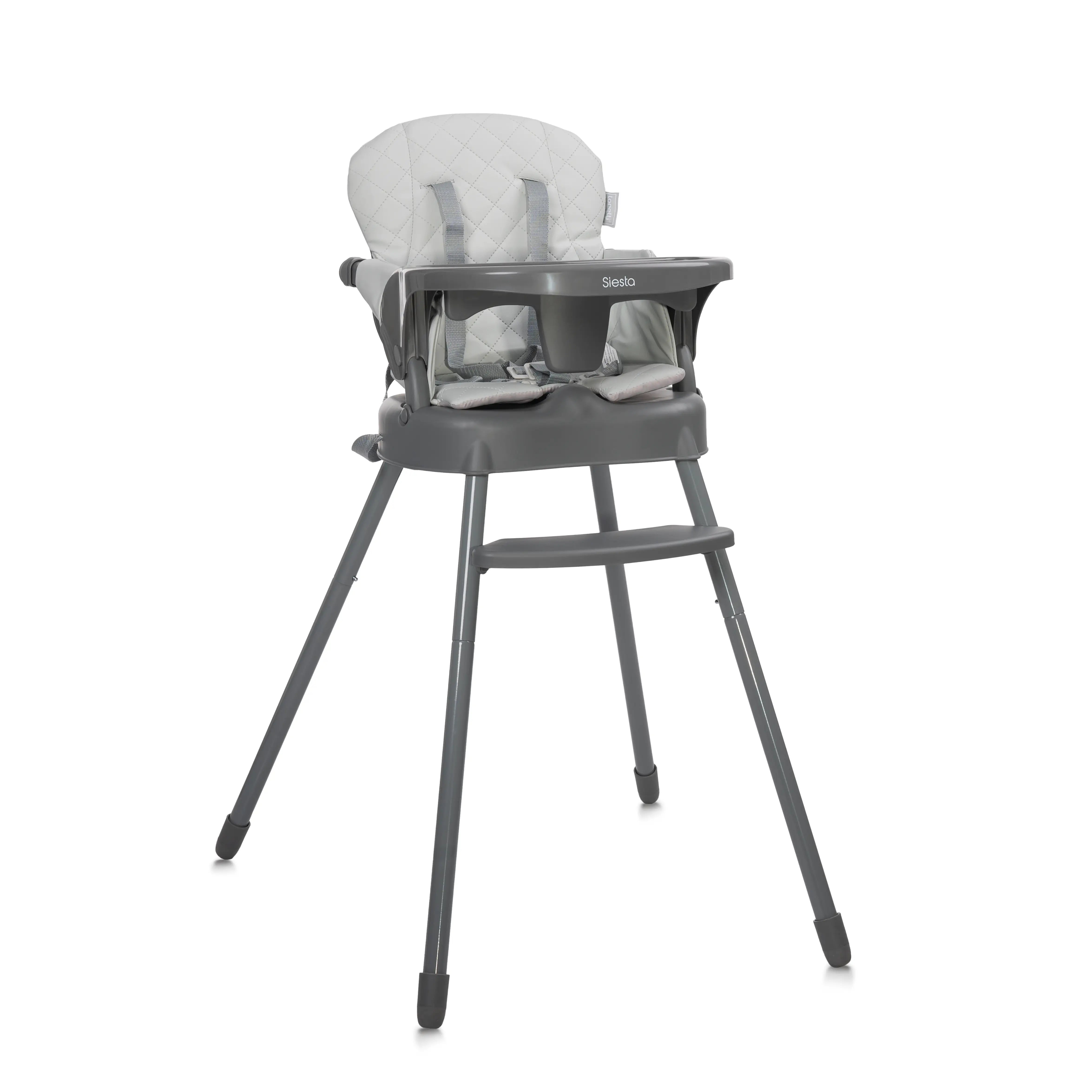 Lorelli Siesta - krzestełko do karmenia 3w1 | Grey Leather