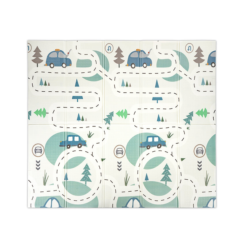 Lorelli Playmat - składana mata do zabawy 180-200cm | Funny City & Stars