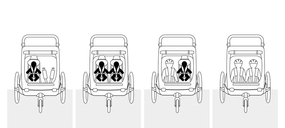 Hauck Baby Lounger 2 - wkładka dla niemowlaka do przyczepki | Grey