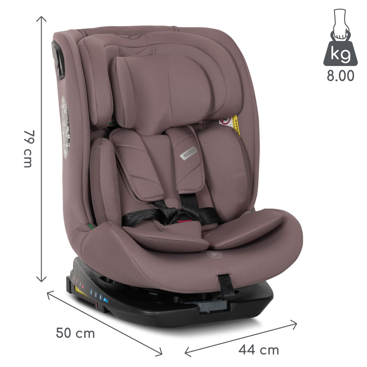 Lorelli Rodeo - fotelik 40-150 cm ISOFIX 360 | Pink.