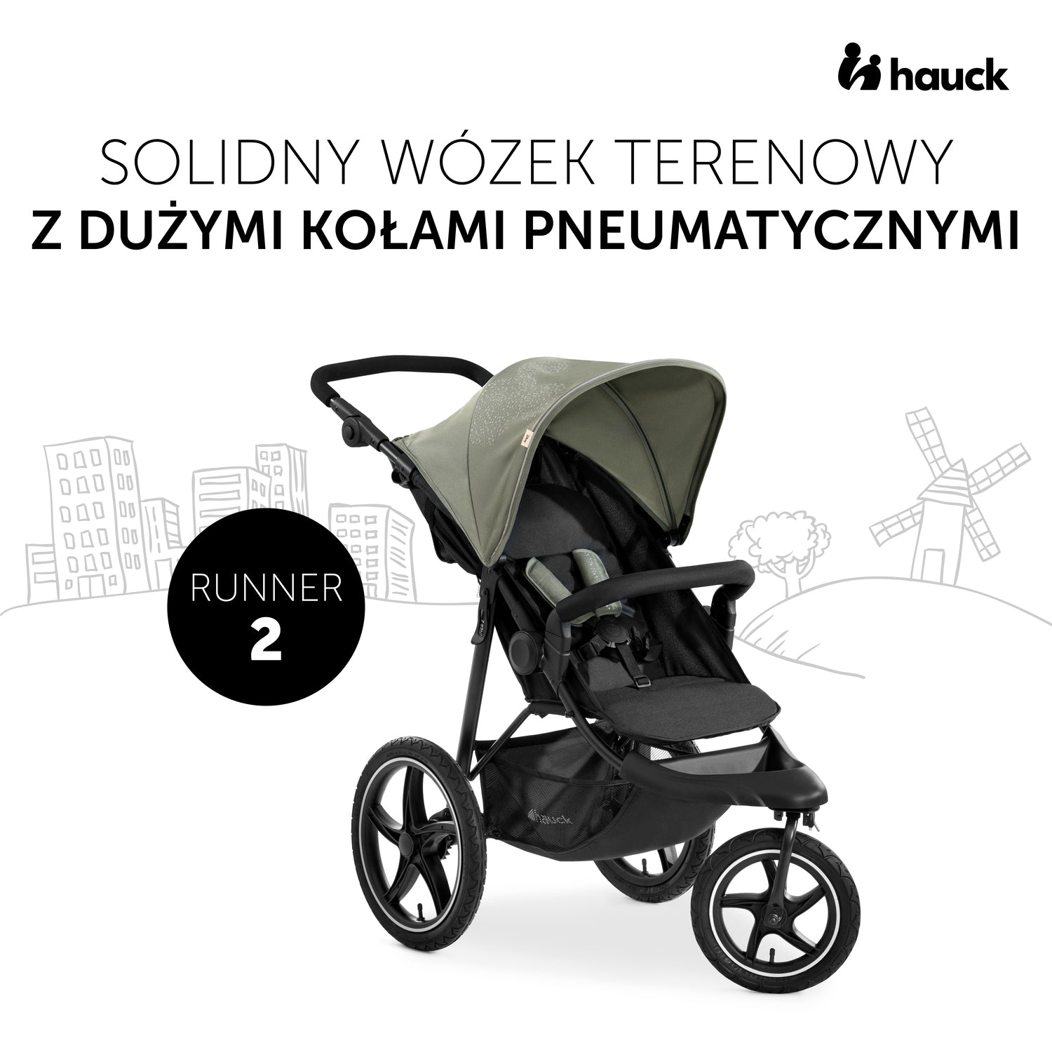 Hauck Runner 2 - wózek terenowy trójkołowy | Mickey Mouse