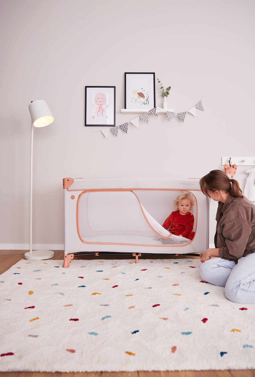 Hauck Dream N Play Plus - łóżeczko turystyczne | Dusty M
