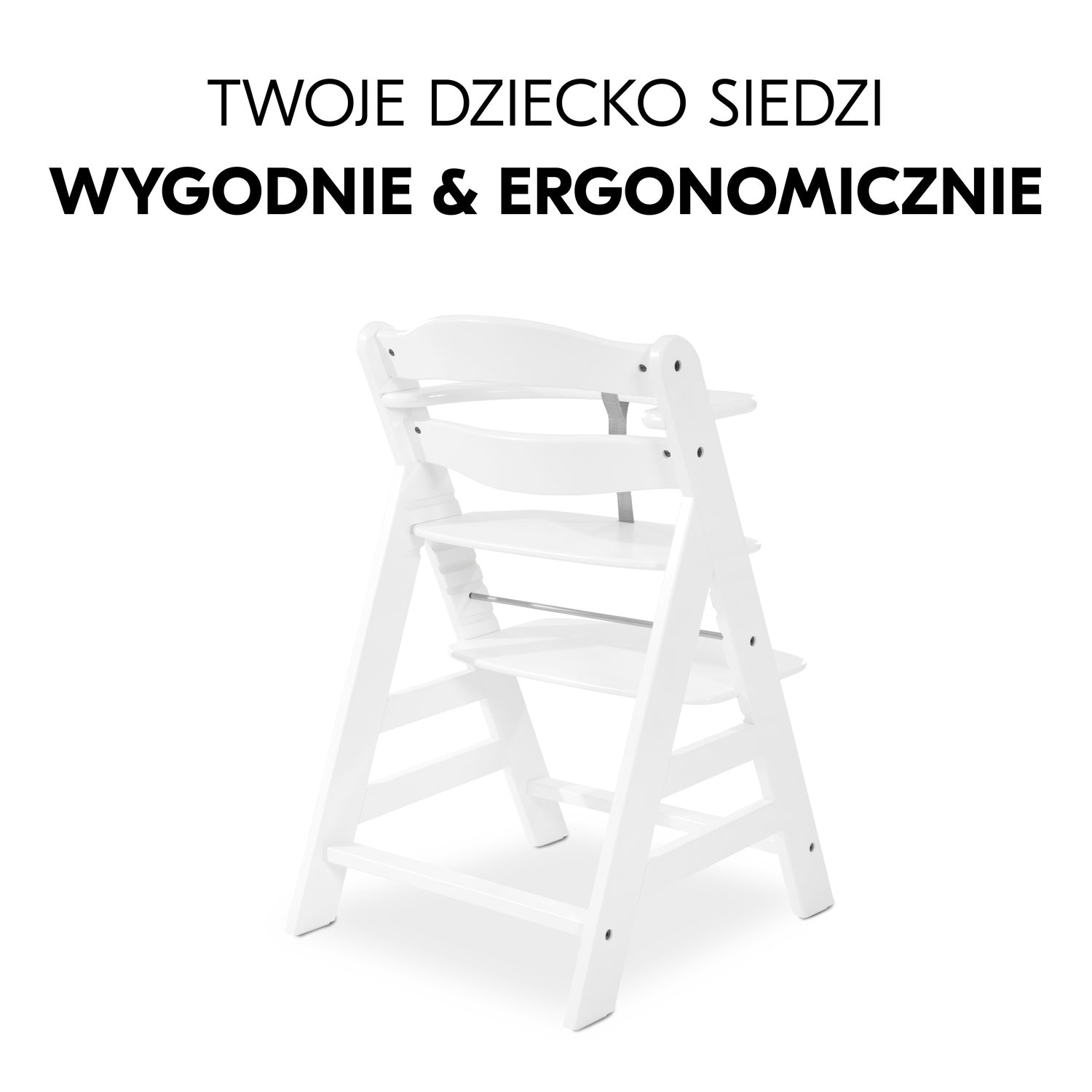Hauck Alpha+B - Krzesełko do karmienia | White