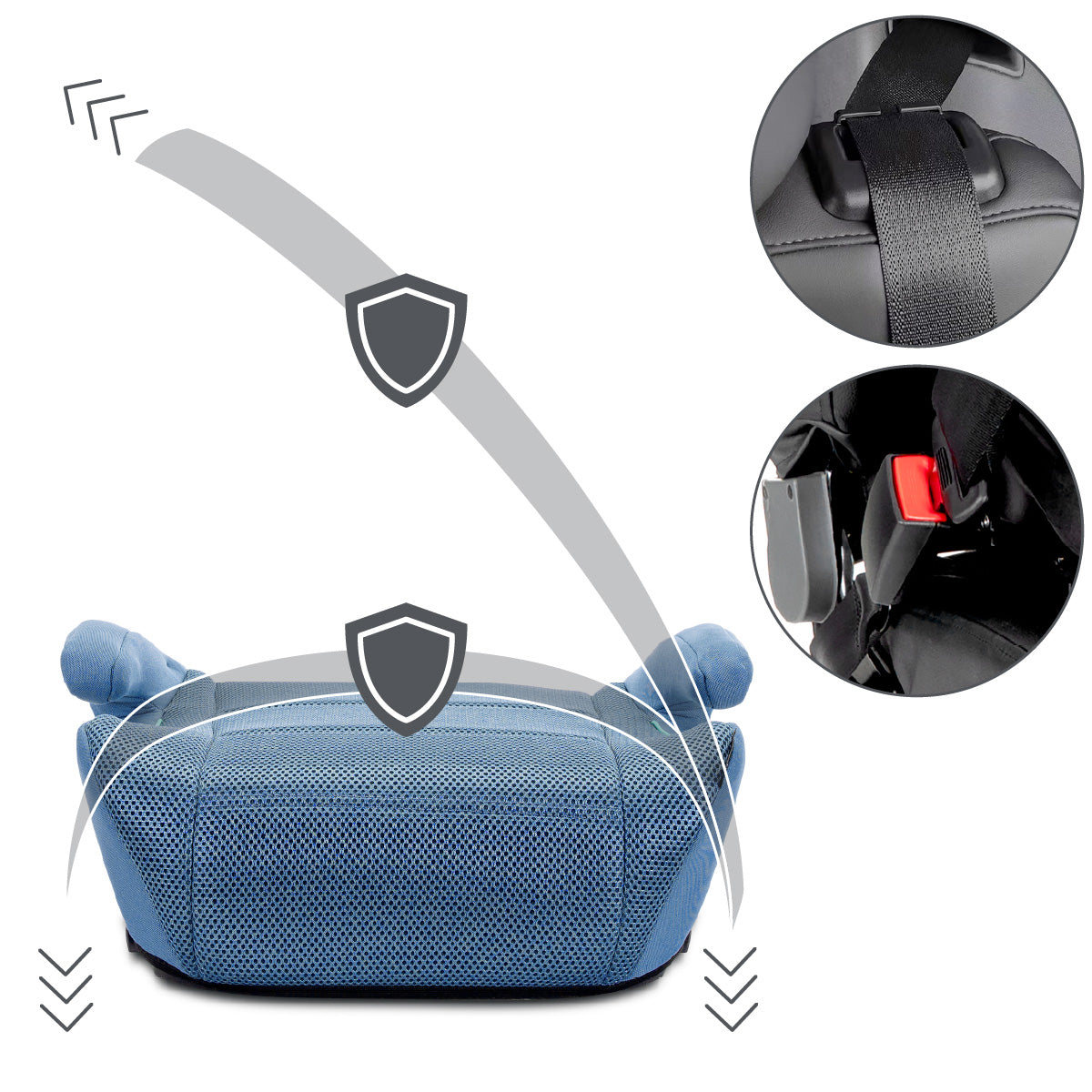 Lorelli Zen - podkładka, podwyższenie ISOFIX 125-150cm | Blue