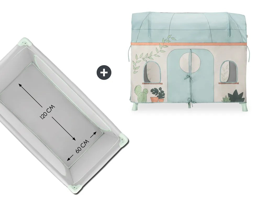 Hauck Travel Bed Cover - namiot pokrowiec do łóżeczka turystycznego | Plants