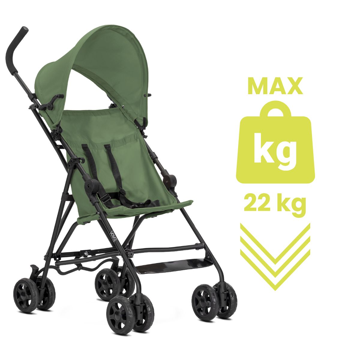 Lorelli Vaya - wózek spacerówka parasolka do 22kg | Green.