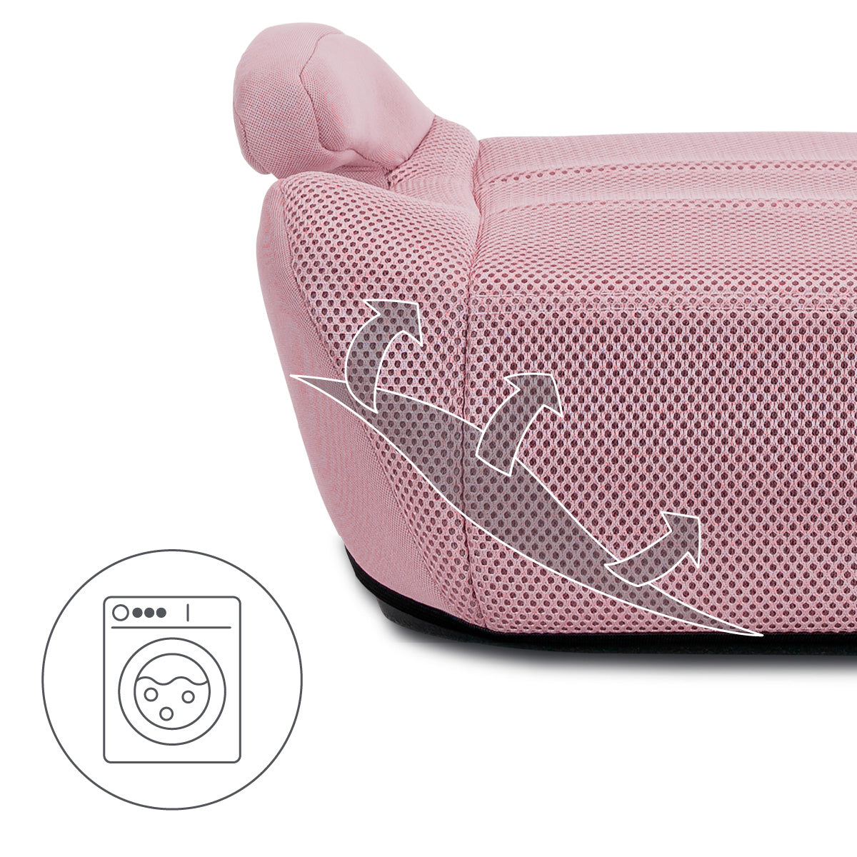 Lorelli Zen - podkładka, podwyższenie ISOFIX 125-150cm | Rose