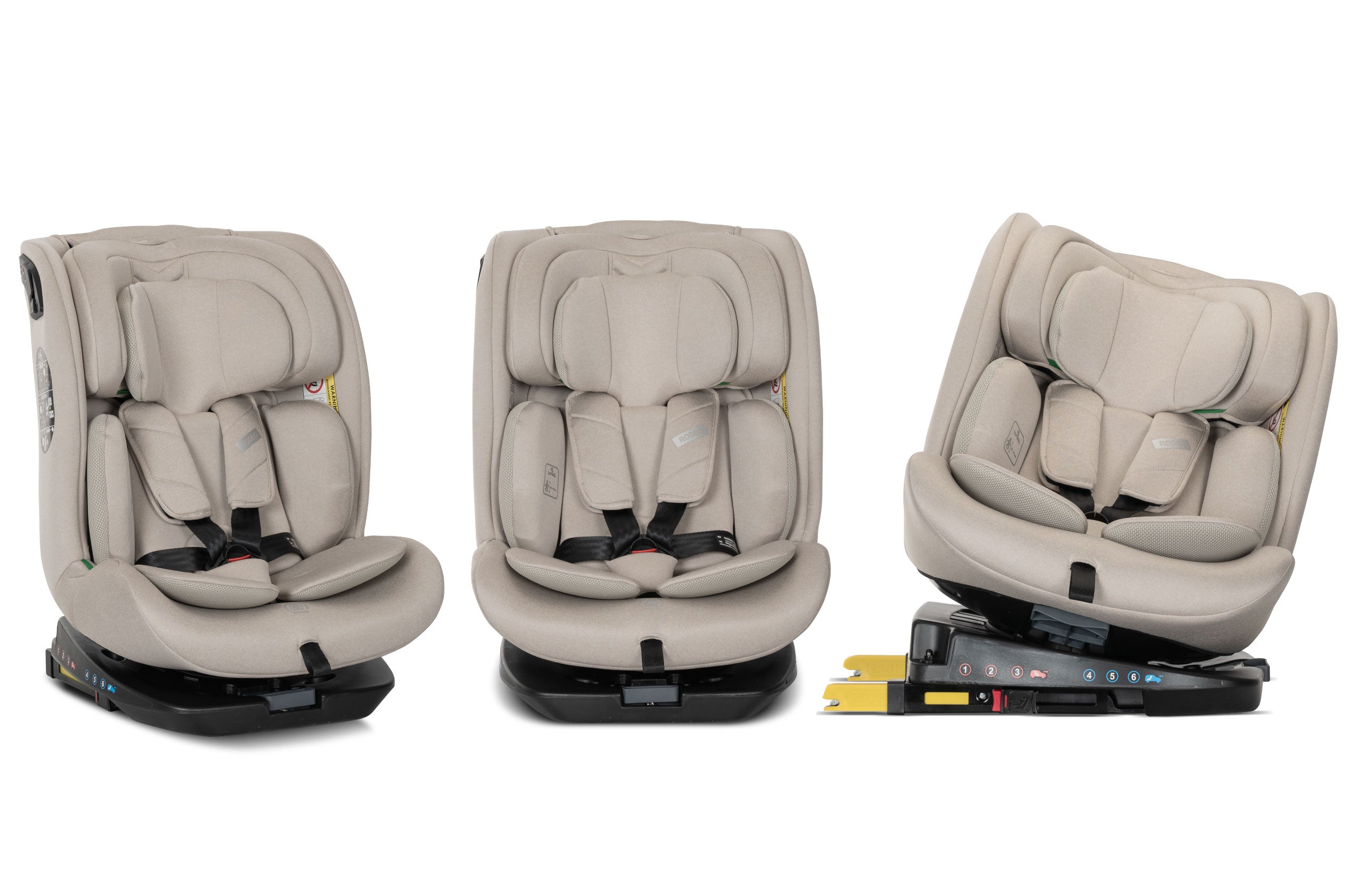 Lorelli Rodeo - fotelik 40-150 cm ISOFIX 360 | Beige.