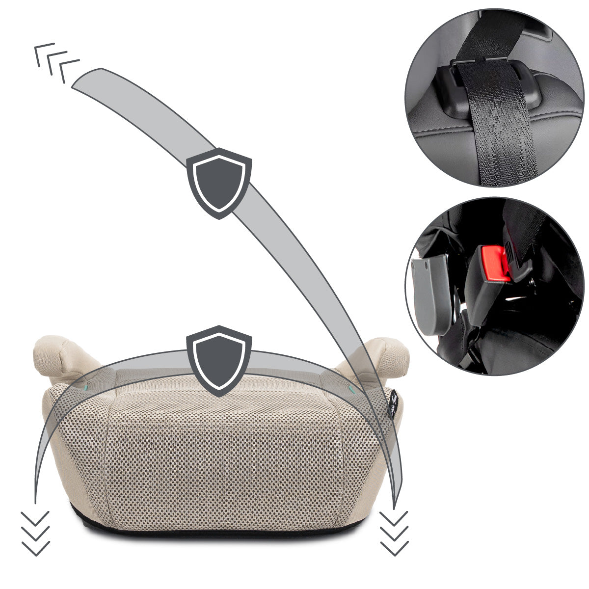 Lorelli Zen - podkładka, podwyższenie ISOFIX 125-150cm | Beige