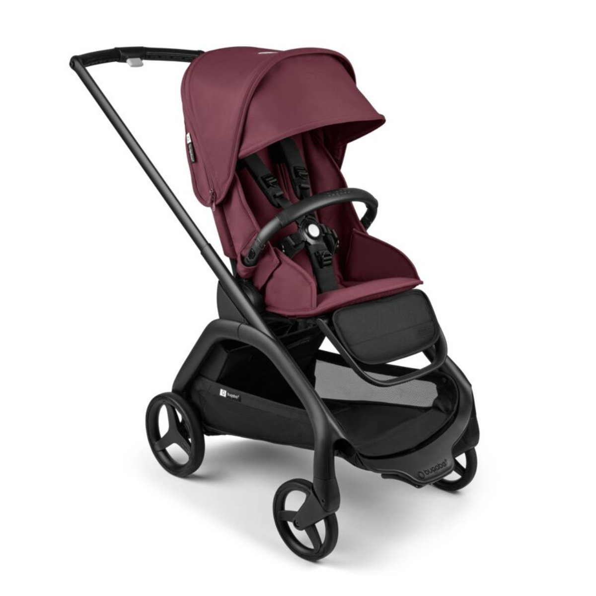 Bugaboo Dragonfly Wózek 2w1 Komplet Black/Dark Cherry