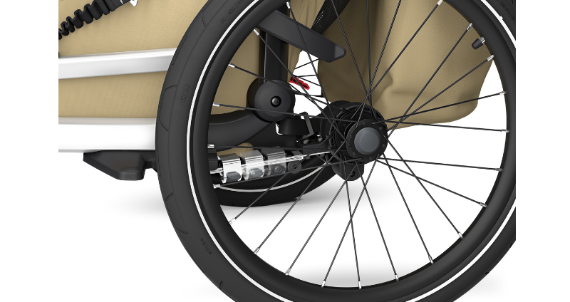 Thule Chariot Cross2 Przyczepka rowerowa pojedyncza 4w1 Faded Khaki