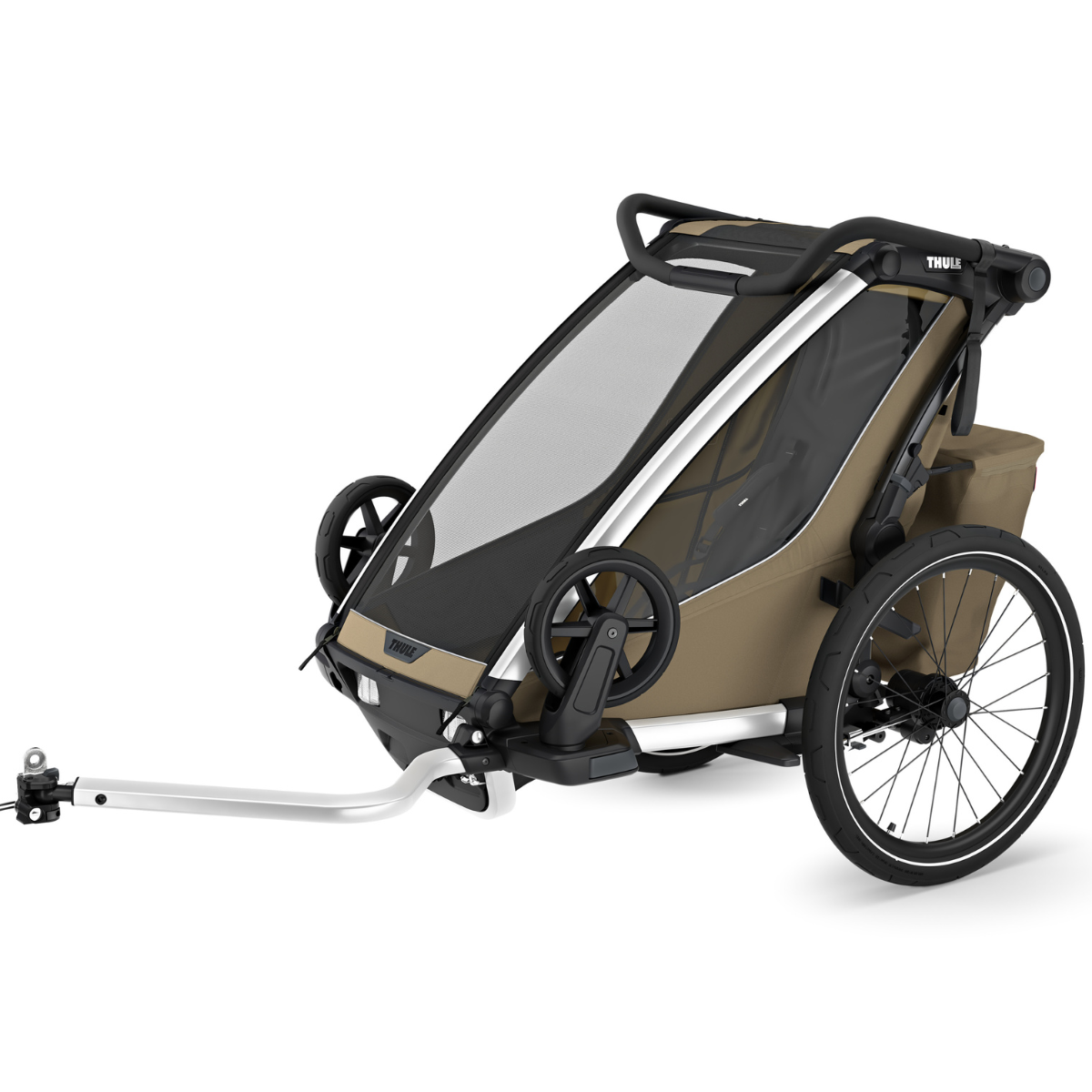 Thule Chariot Cross2 Przyczepka rowerowa pojedyncza 4w1 Faded Khaki