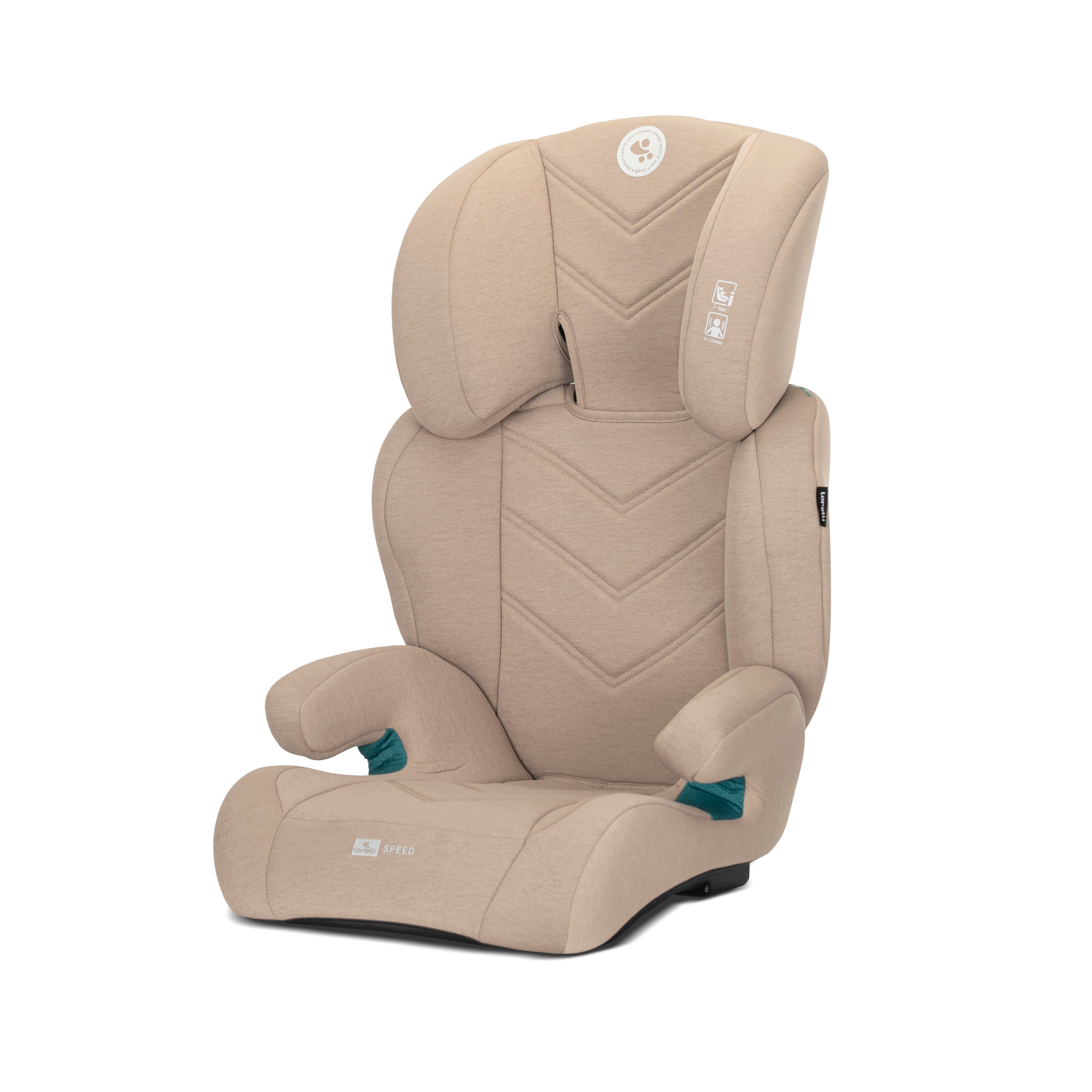 Lorelli Speed - fotelik samochodowy I-SIZE 100-150cm | Beige