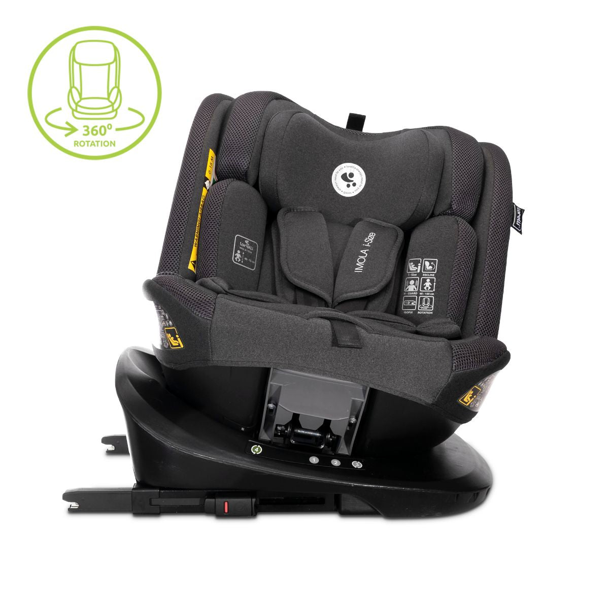 Lorelli Imola - fotelik i-Size 40-150 cm ISOFIX 360 | Black