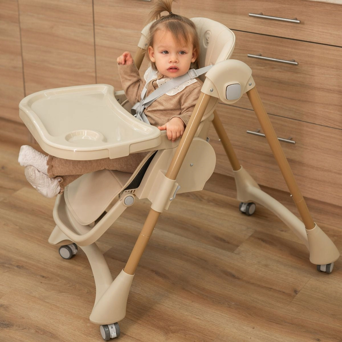 Lorelli Tummy Time - krzesełko do karmienia | Beige