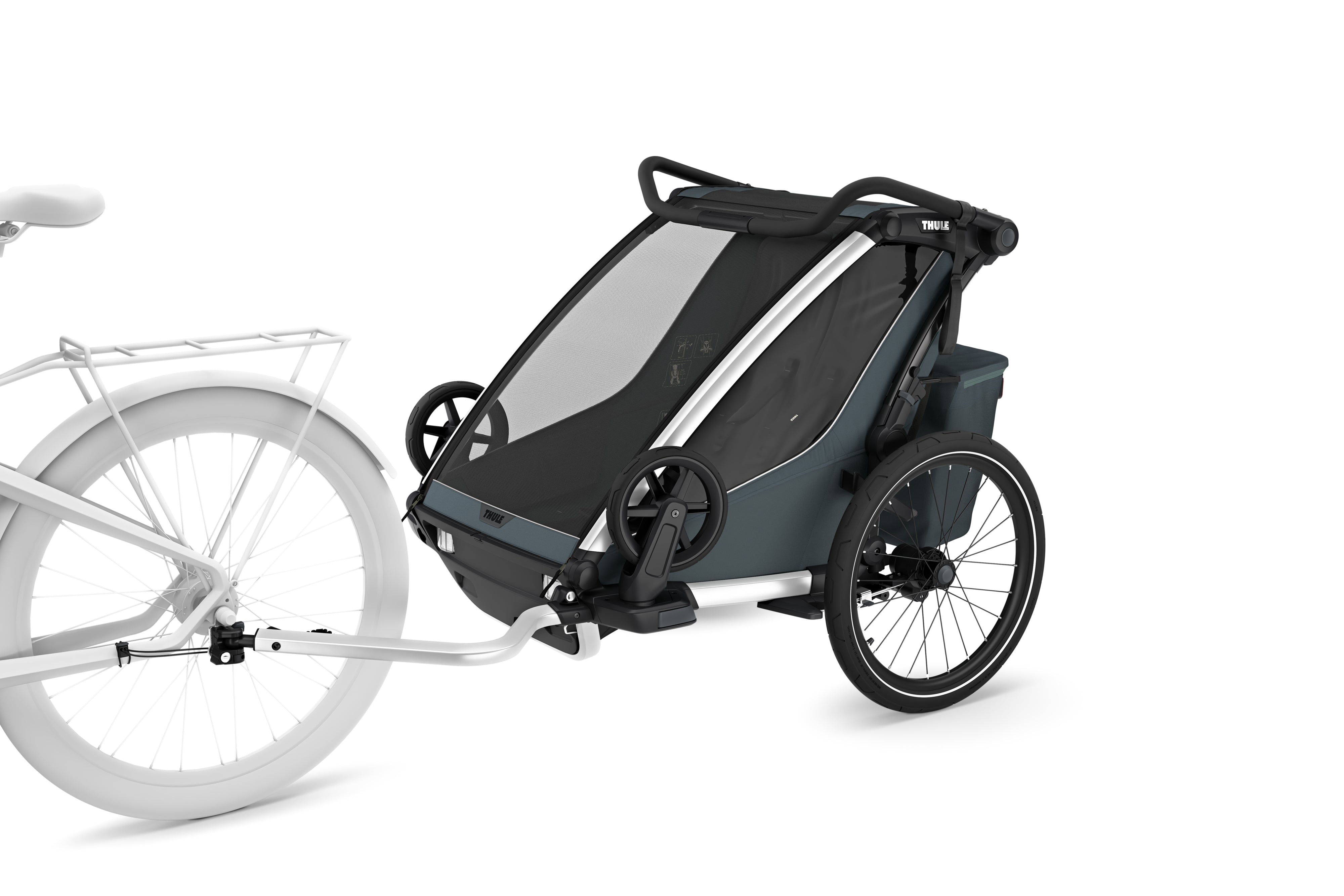 Thule Chariot Cross2 Przyczepka rowerowa pojedyncza 4w1 Dark Slate