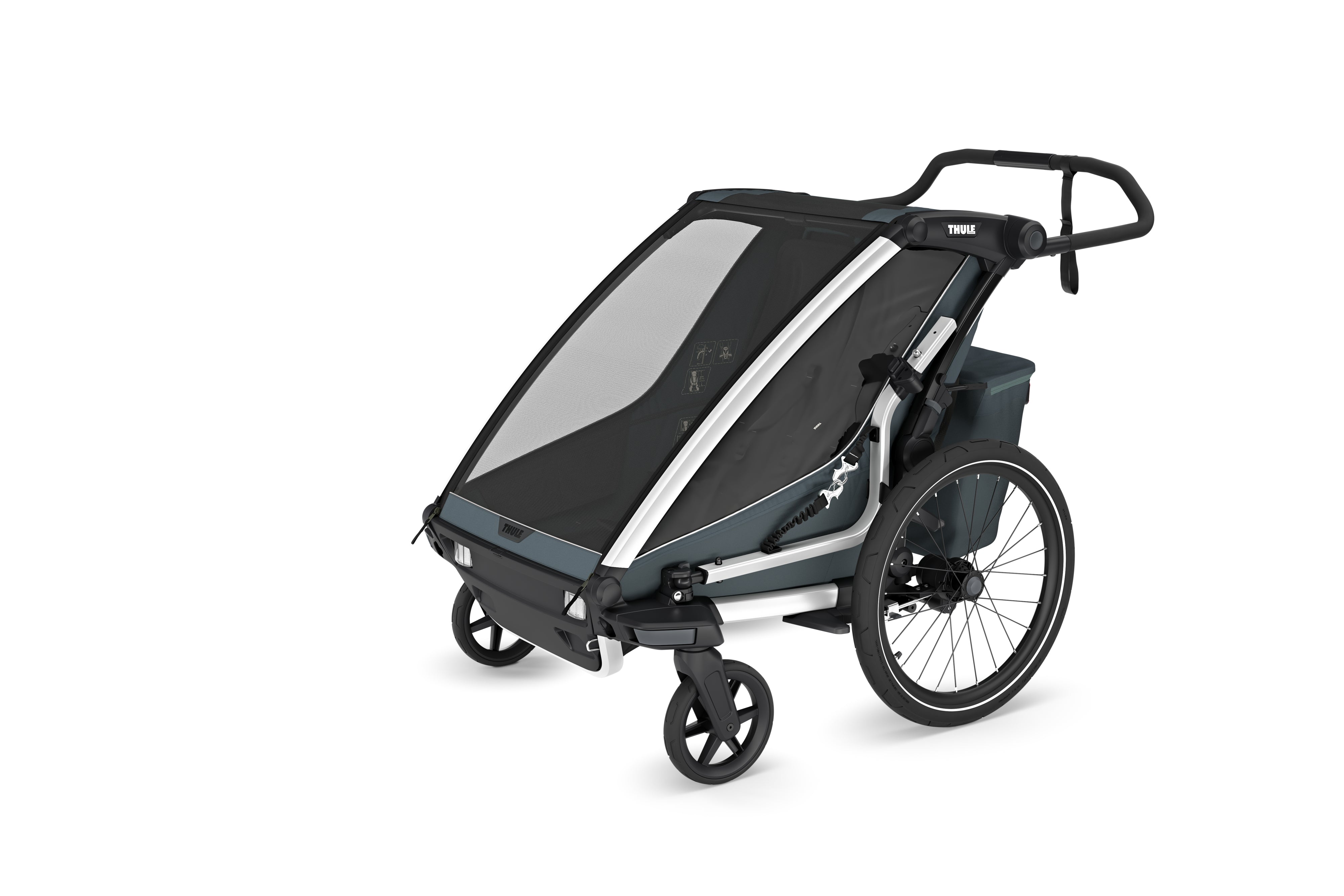 Thule Chariot Cross2 Przyczepka rowerowa pojedyncza 4w1 Dark Slate