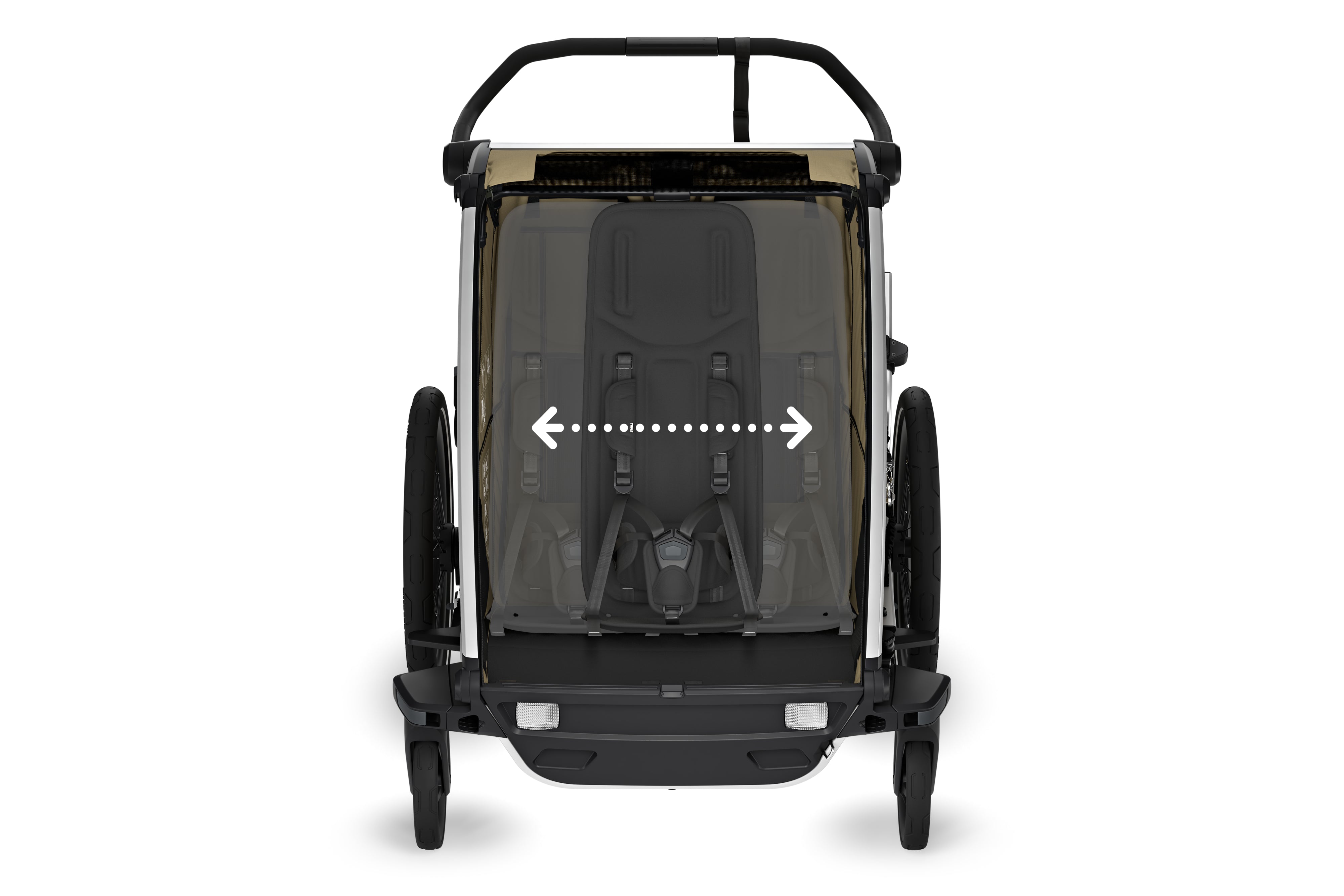 Thule Chariot Cross2 Przyczepka rowerowa podwójna 4w1 Faded Khaki