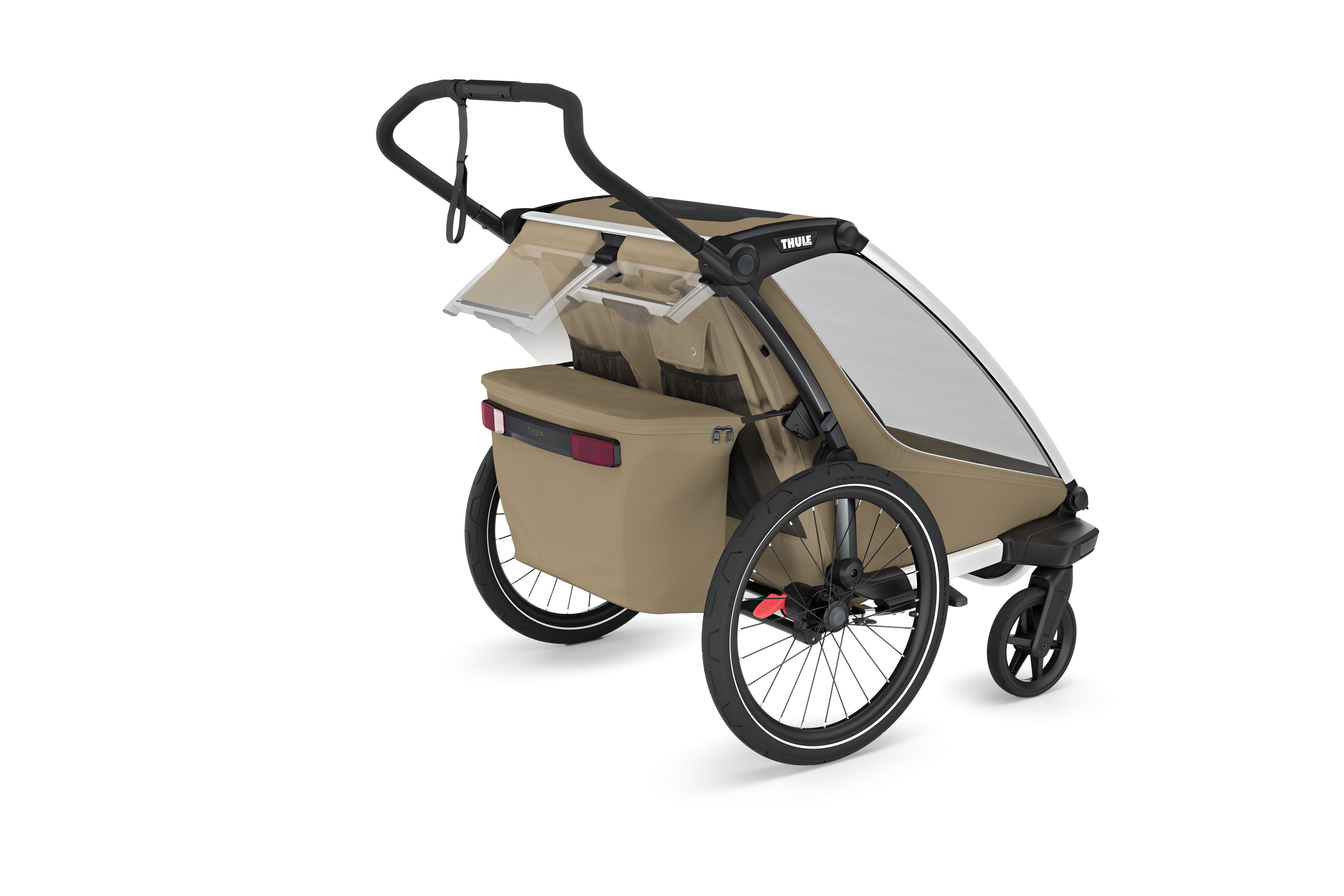 Thule Chariot Cross2 Przyczepka rowerowa podwójna 4w1 Faded Khaki