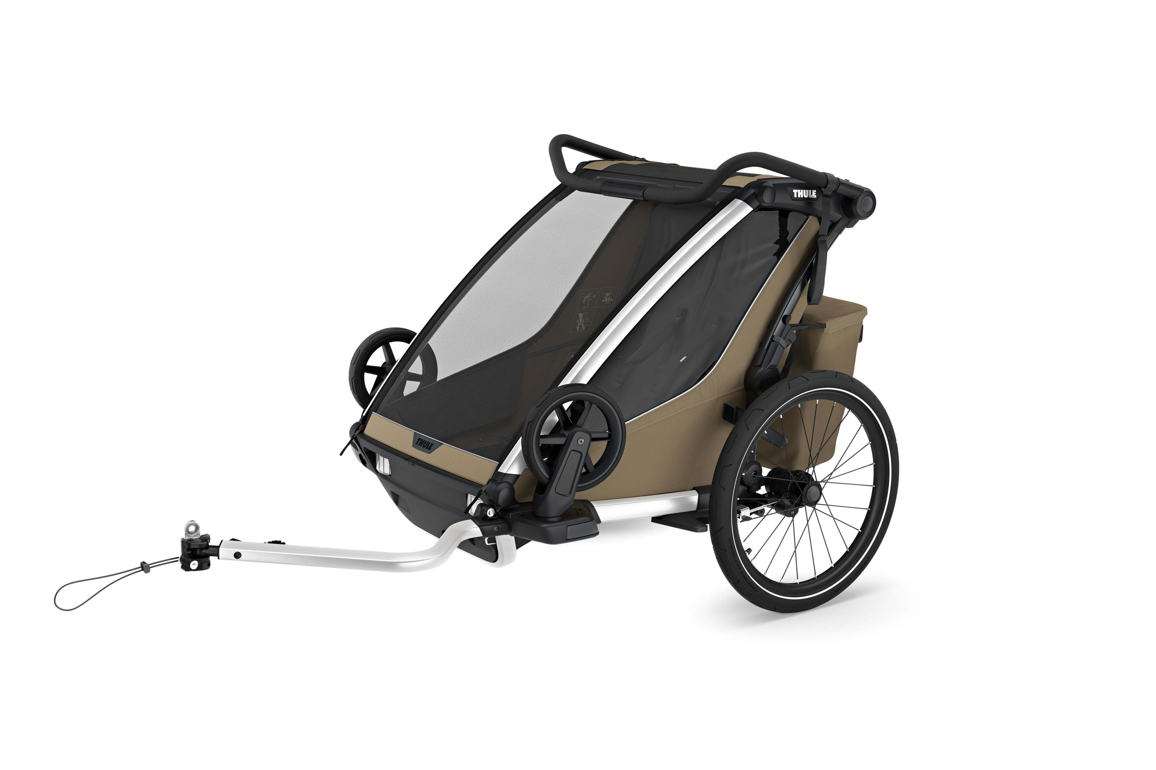 Thule Chariot Cross2 Przyczepka rowerowa podwójna 4w1 Faded Khaki
