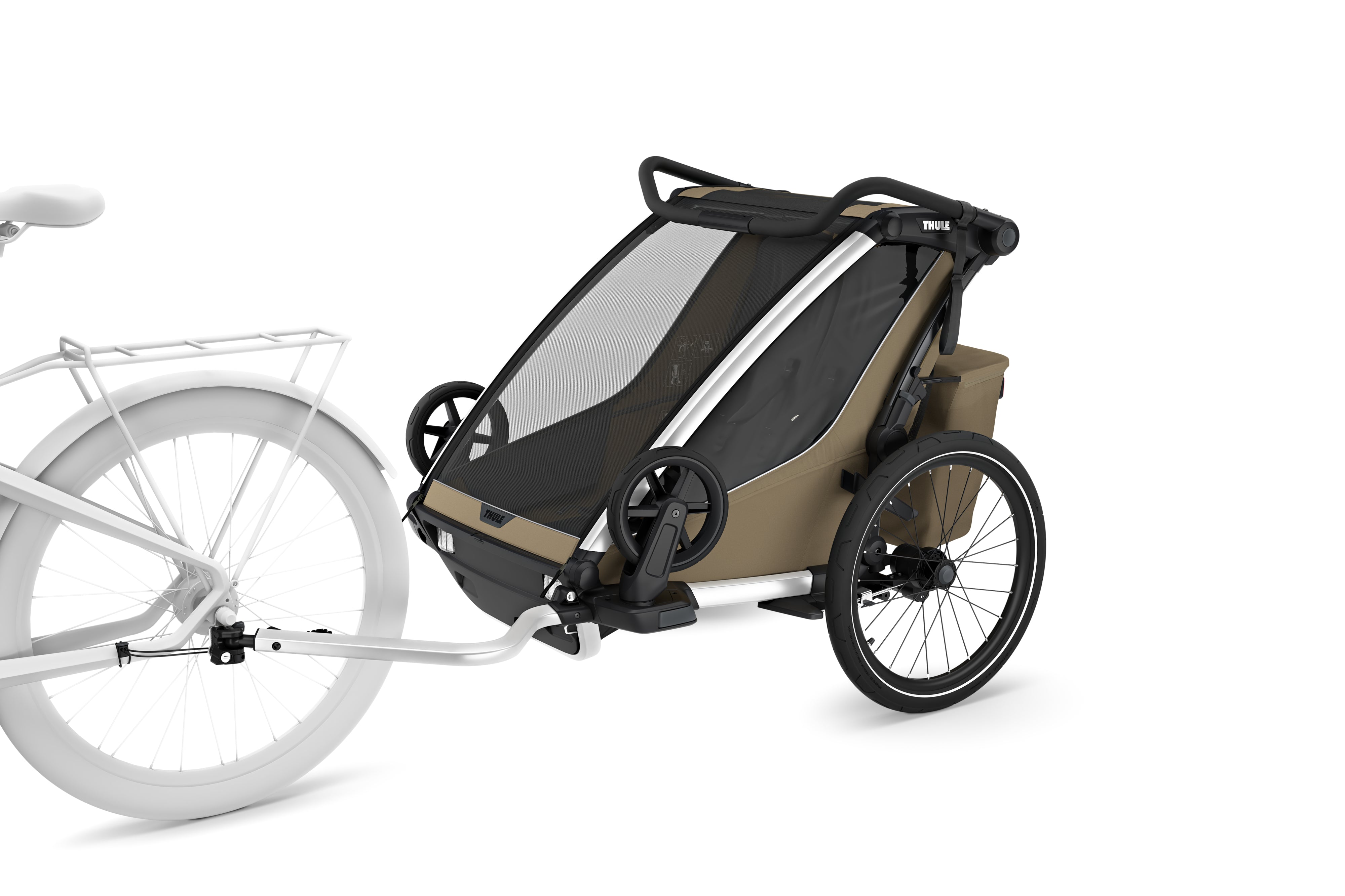 Thule Chariot Cross2 Przyczepka rowerowa podwójna 4w1 Faded Khaki