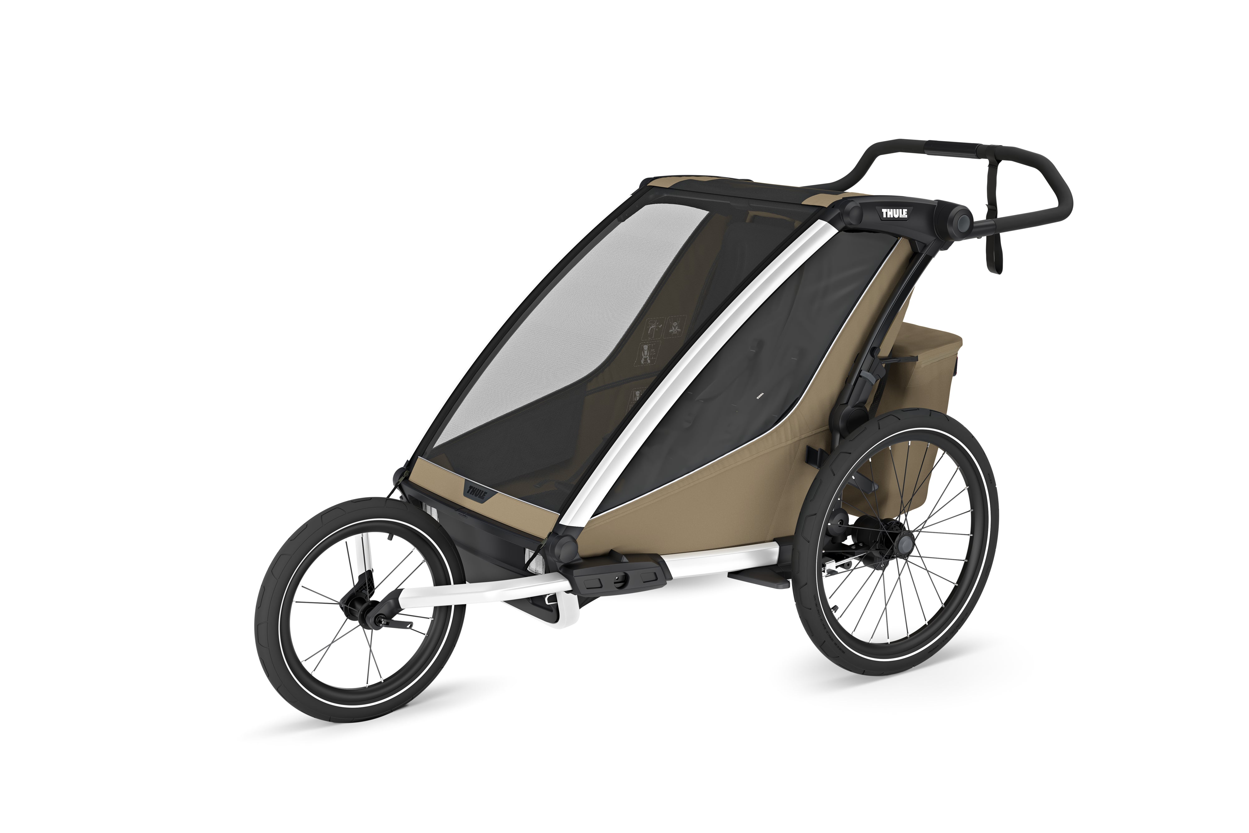 Thule Chariot Cross2 Przyczepka rowerowa podwójna 4w1 Faded Khaki