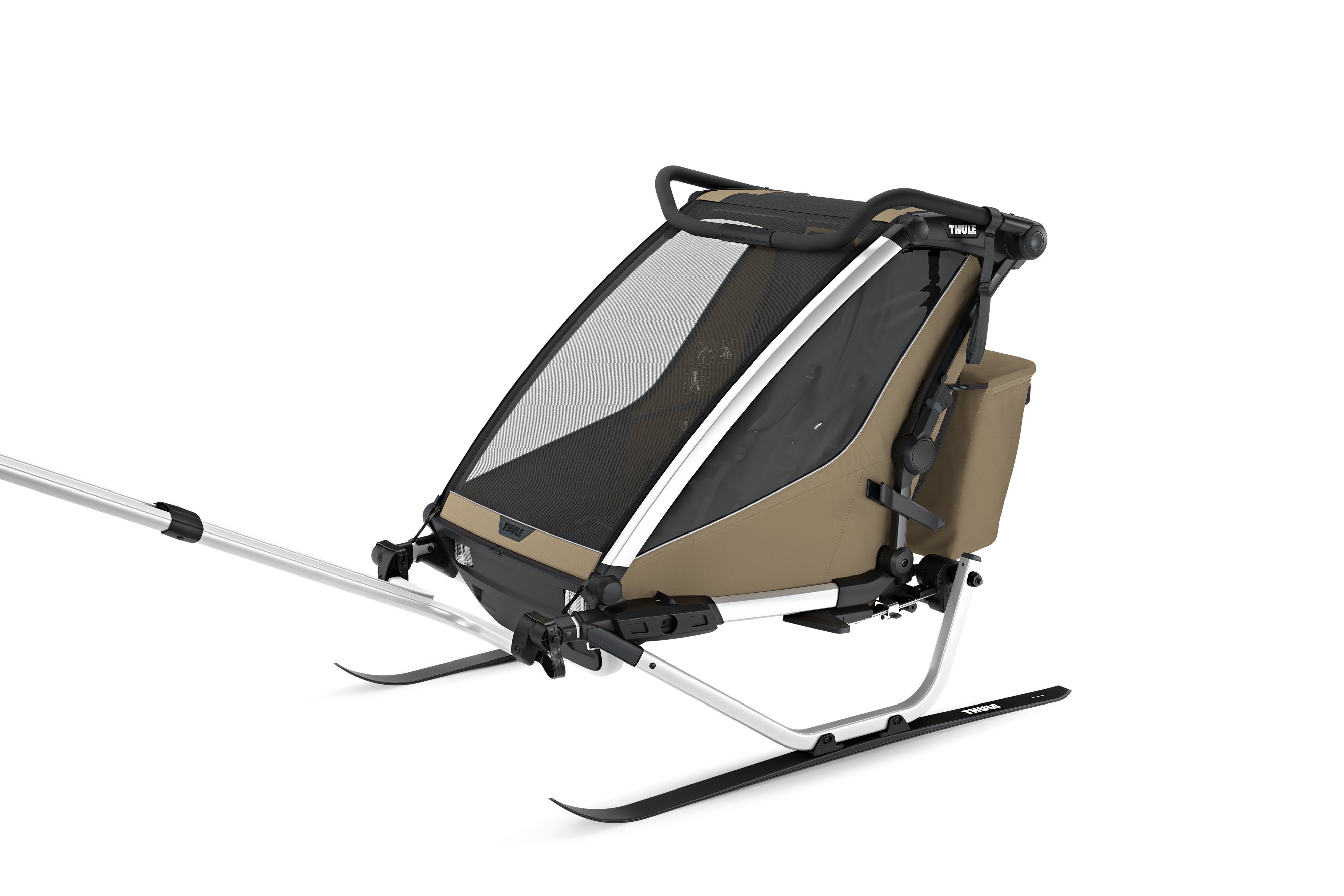 Thule Chariot Cross2 Przyczepka rowerowa podwójna 4w1 Faded Khaki
