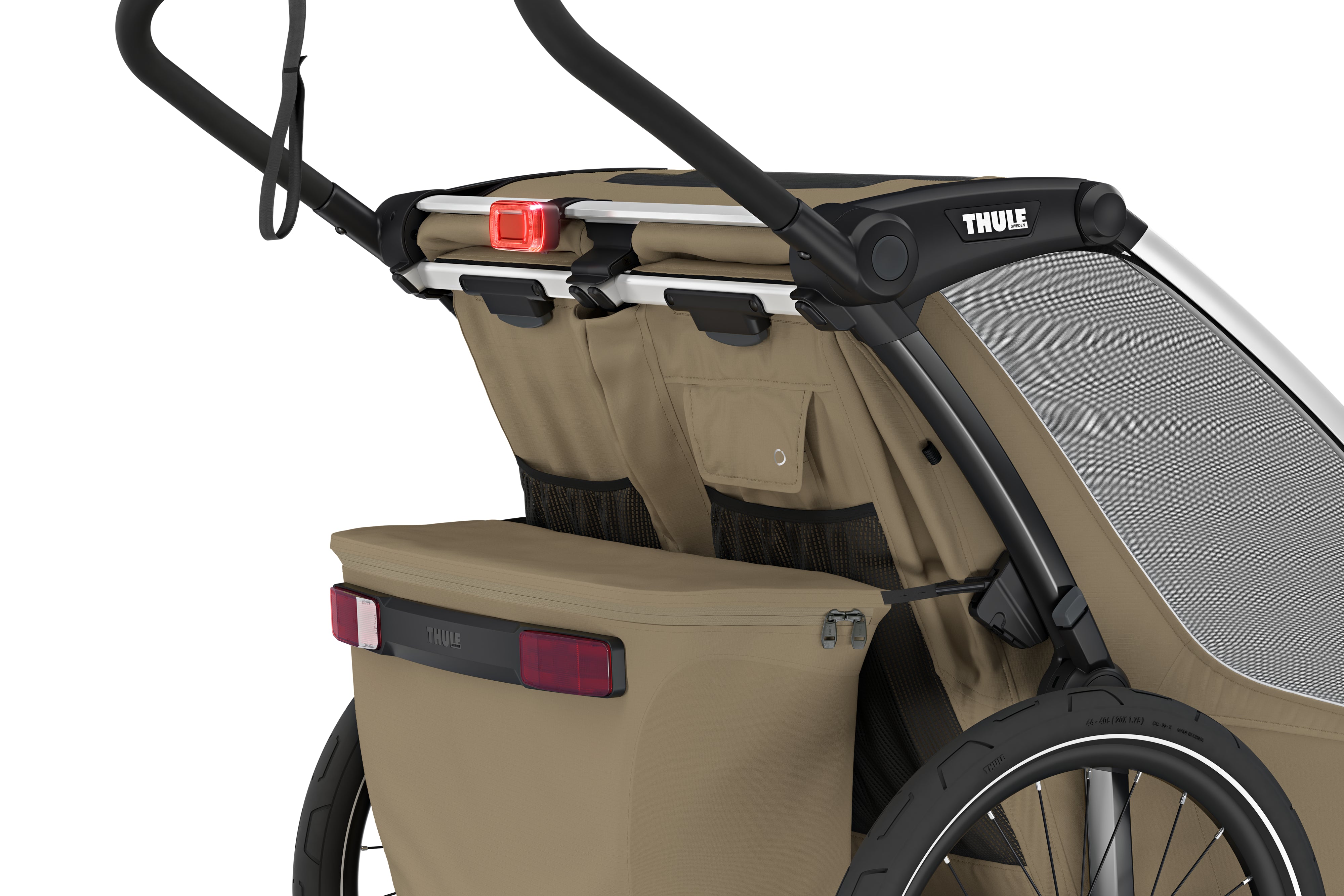 Thule Chariot Cross2 Przyczepka rowerowa podwójna 4w1 Faded Khaki