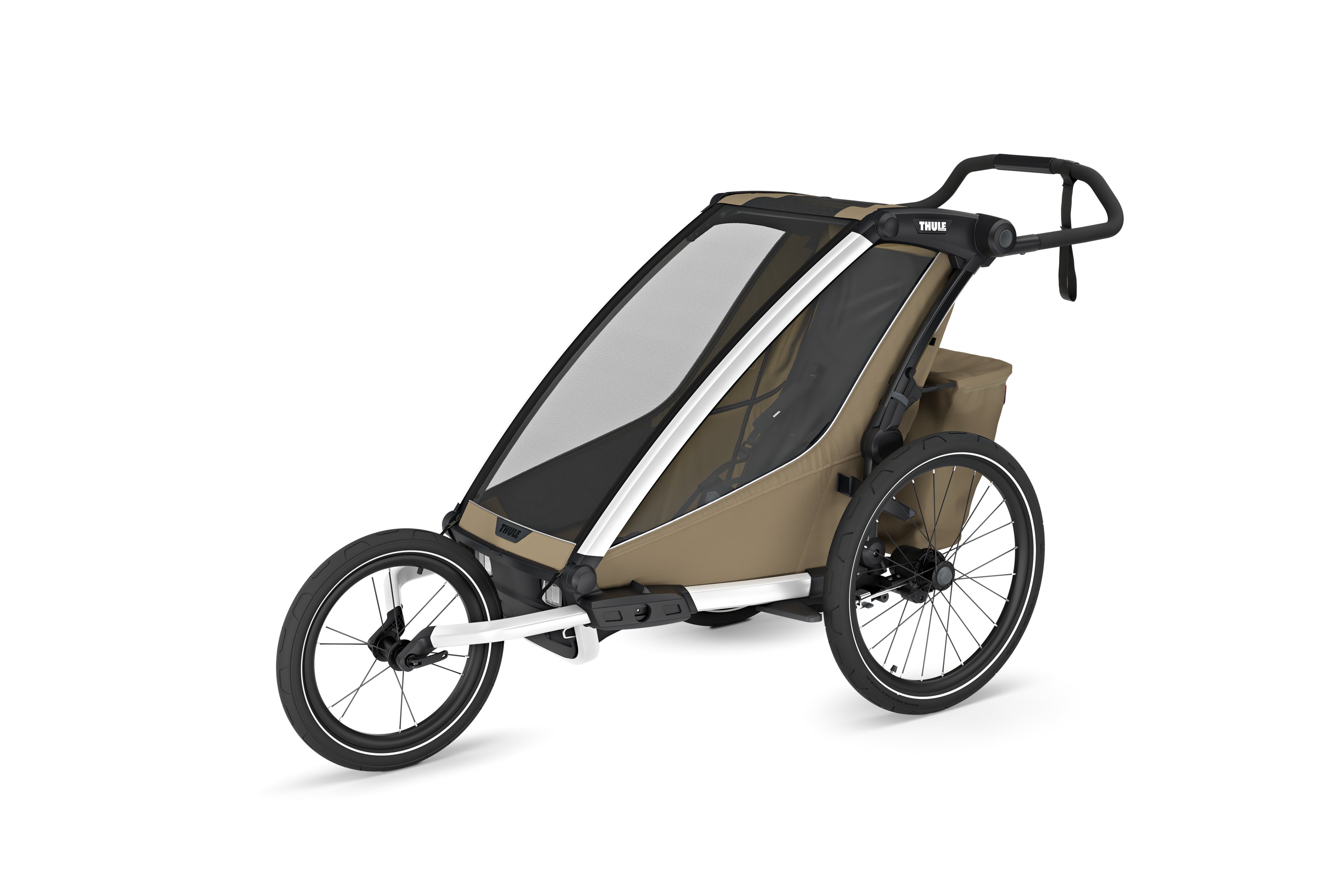 Thule Chariot Cross2 Przyczepka rowerowa pojedyncza 4w1 Faded Khaki