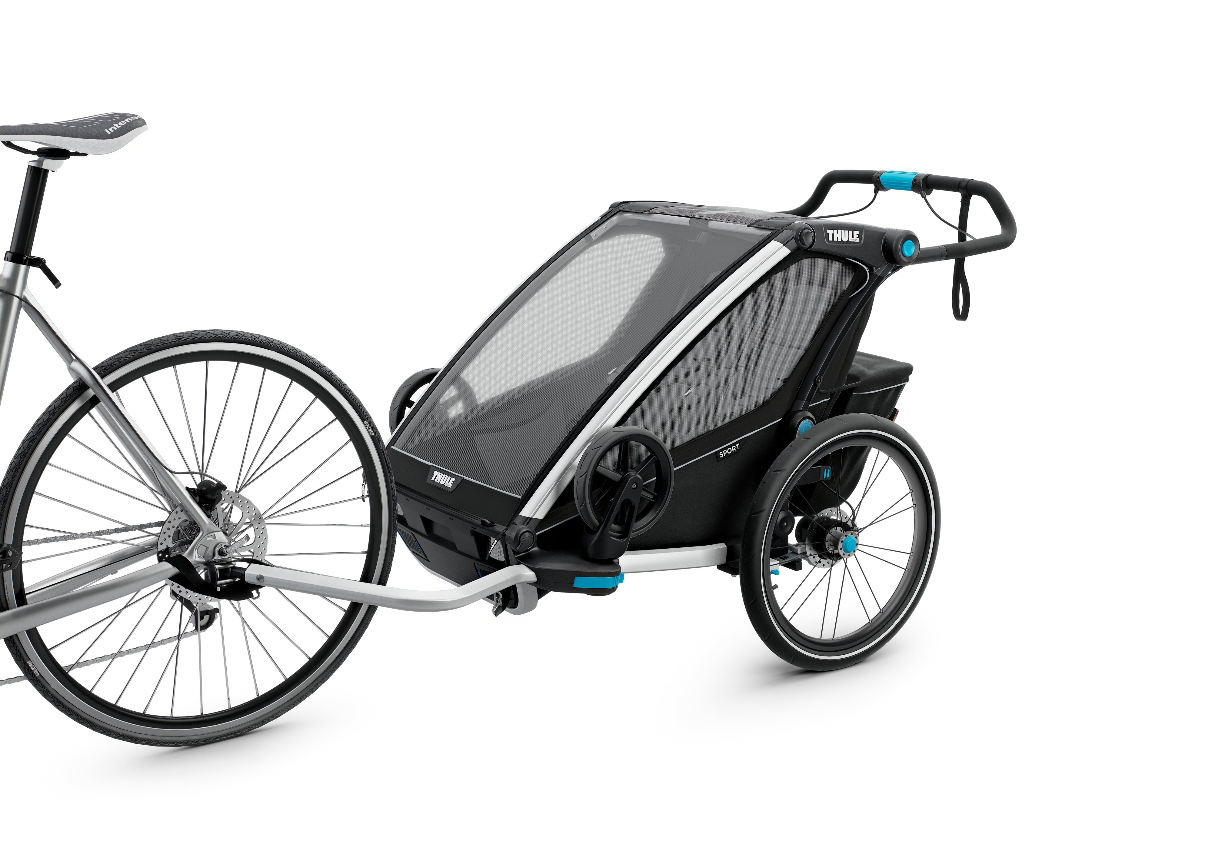 Thule Chariot Sport2 Przyczepka rowerowa podwójna 4w1  MidnBlack
