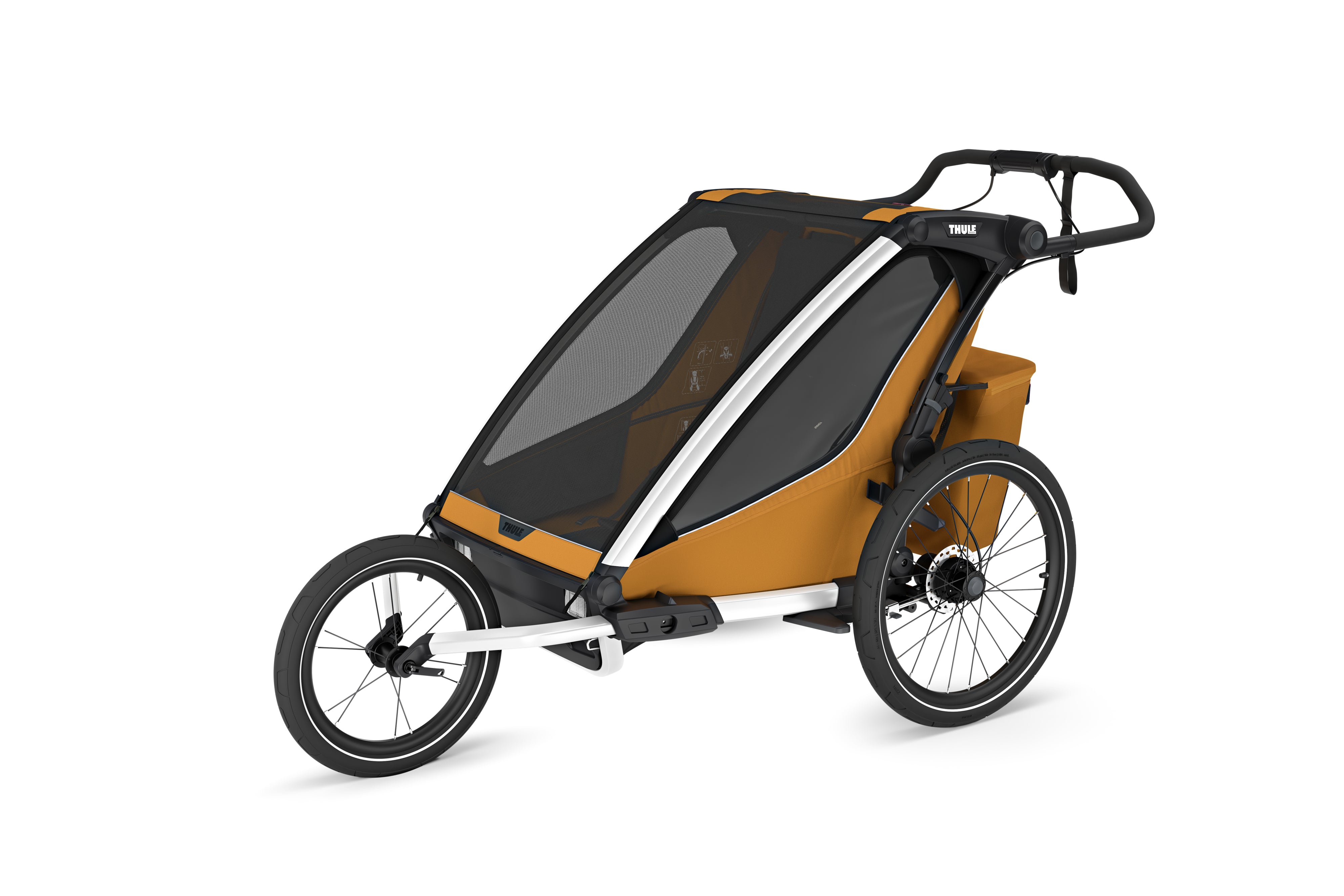 Thule Chariot Sport 2 Przyczepka rowerowa pojedyncza 4w1 Natural Gold