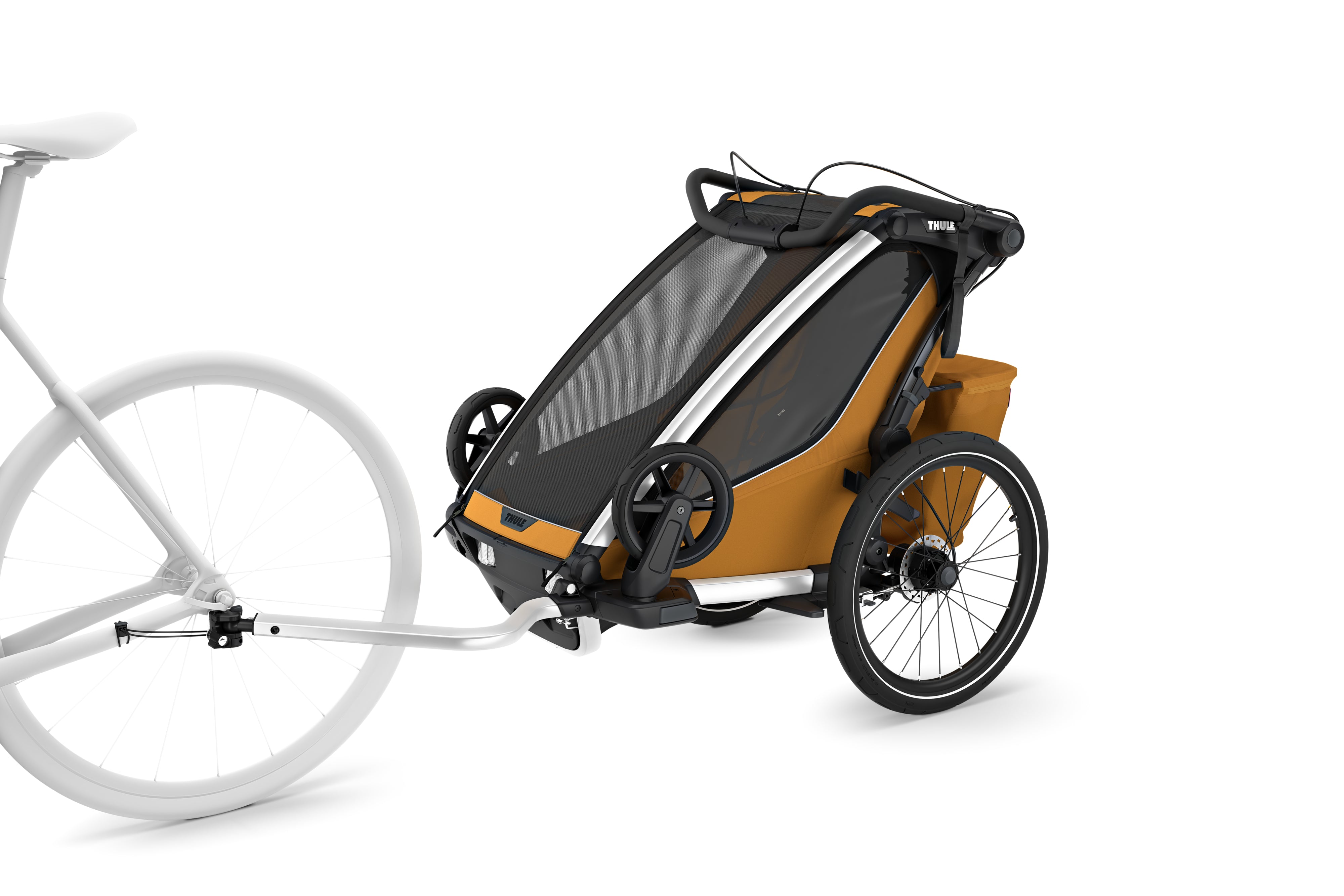 Thule Chariot Sport 2 Przyczepka rowerowa pojedyncza 4w1 Natural Gold
