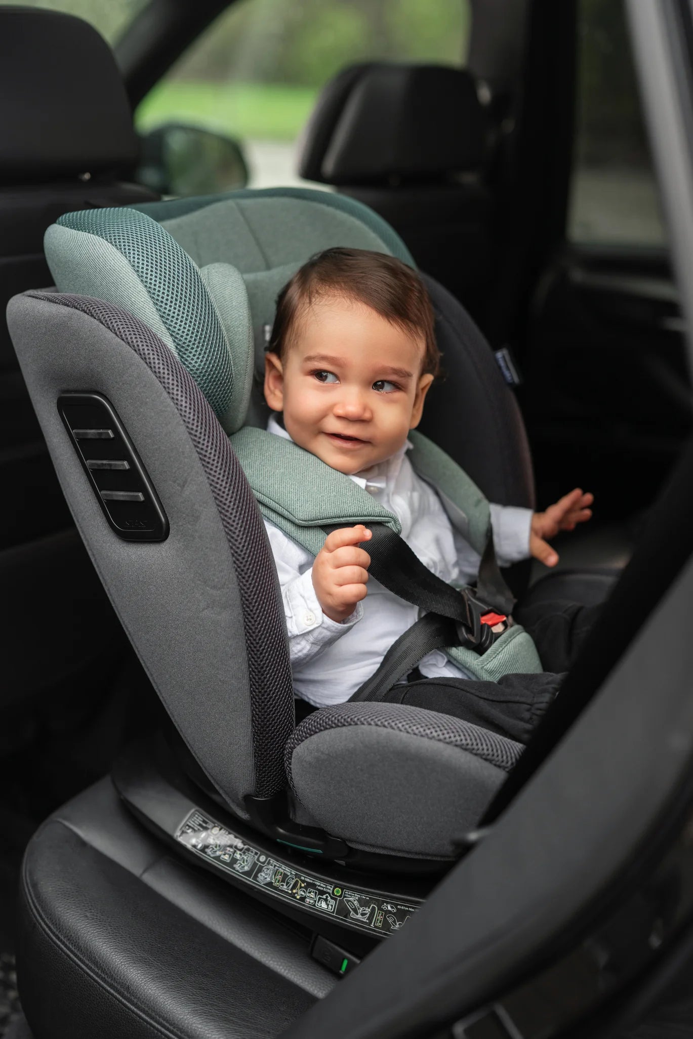 Lorelli Monza - fotelik samochodowy I-Size 40-150cm ISOFIX 360  | Grey