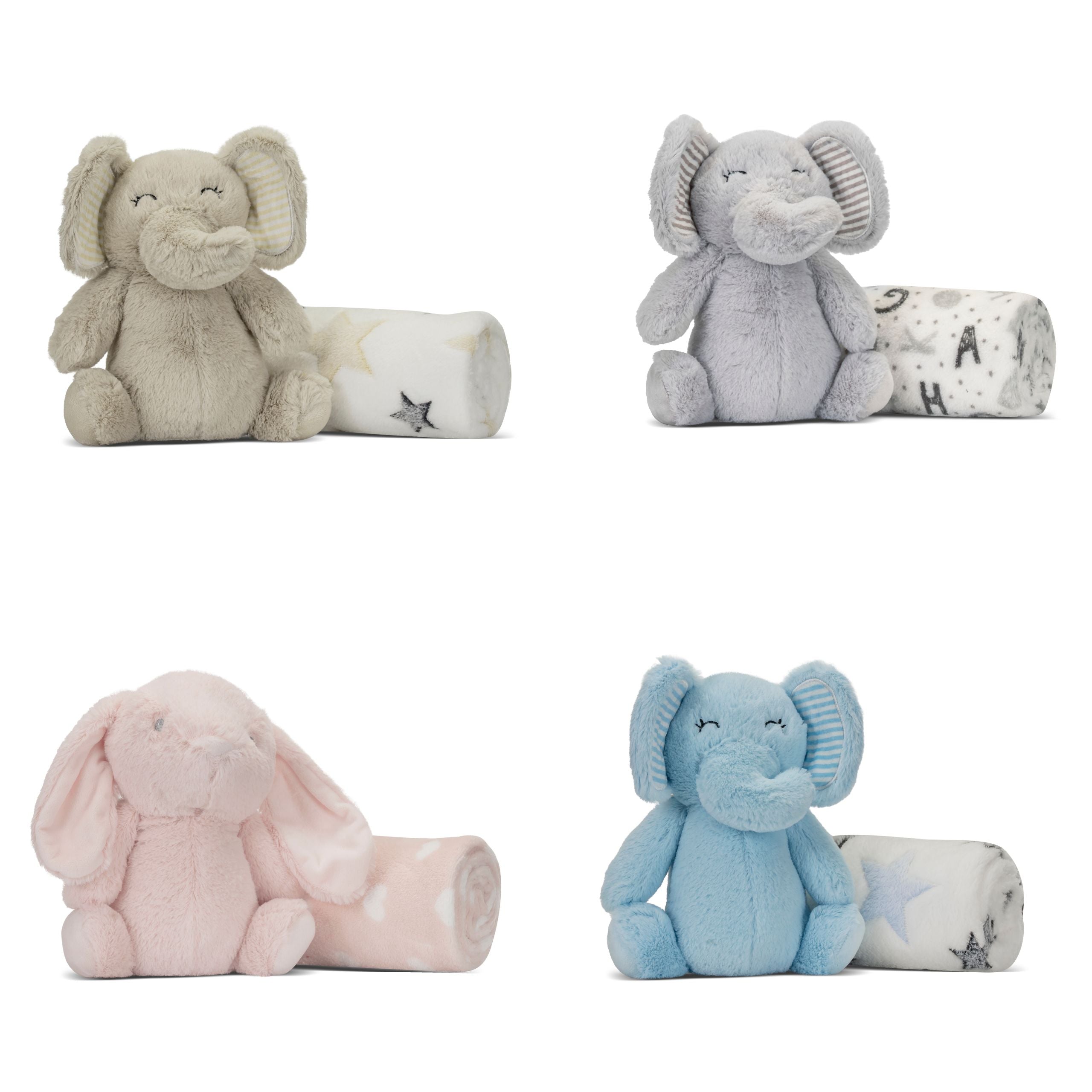 Lorelli Nappy - kocyk + maskotka króliczek | Pink