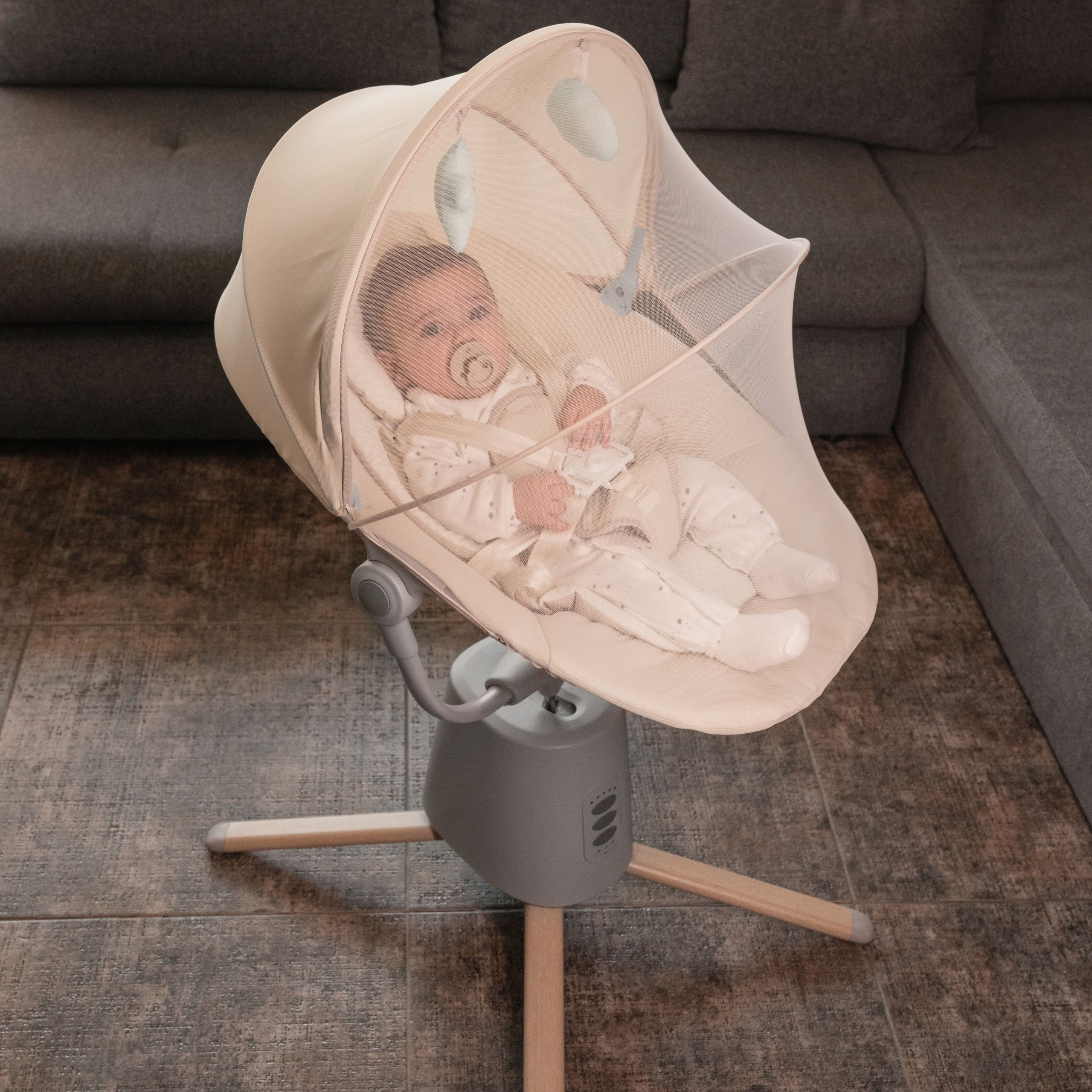 Lorelli Storky - bujaczek elektryczny z bluetooth | Beige