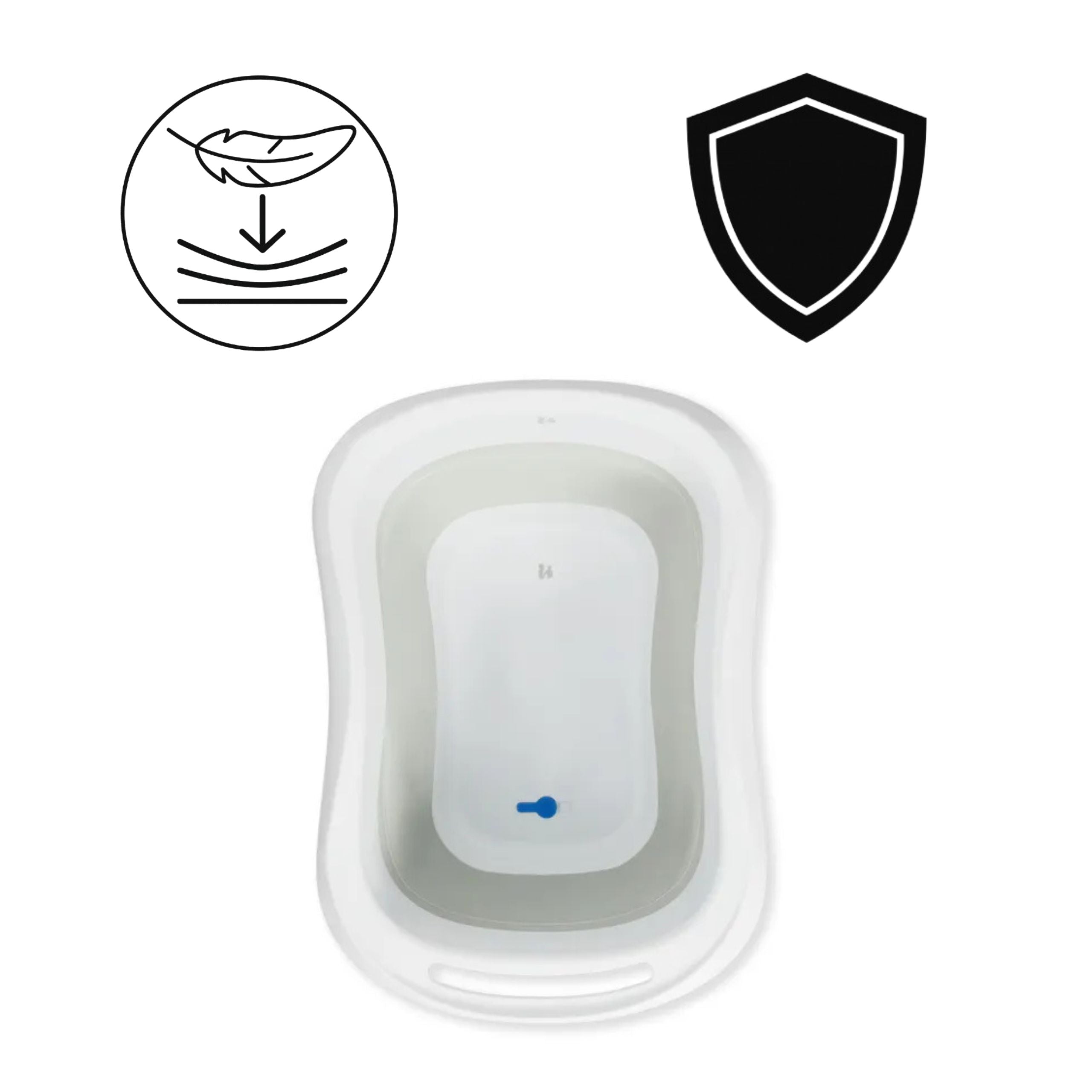 Hauck Wash and Fold L - wanienka składana | White-Sage